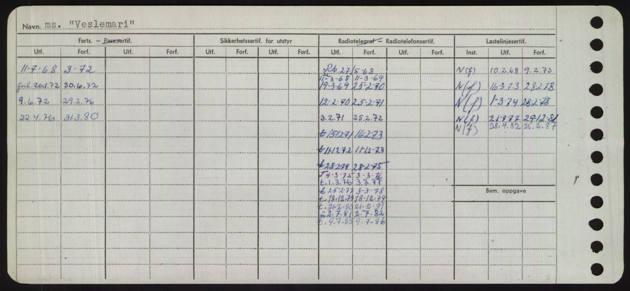 Sjøfartsdirektoratet med forløpere, Skipsmålingen, AV/RA-S-1627/H/Hd/L0040: Fartøy, U-Ve, p. 626