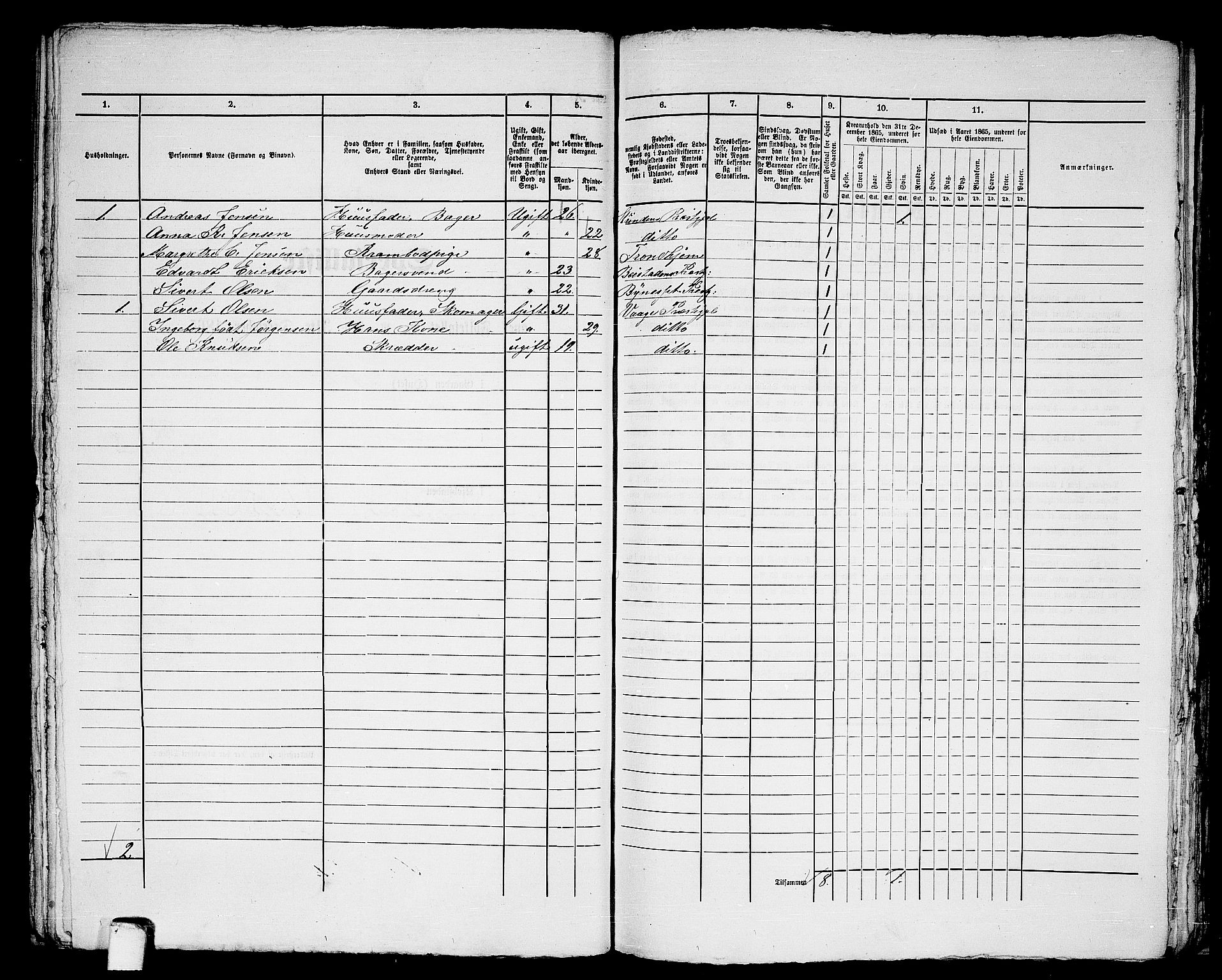 RA, 1865 census for Namsos/Namsos, 1865, p. 59
