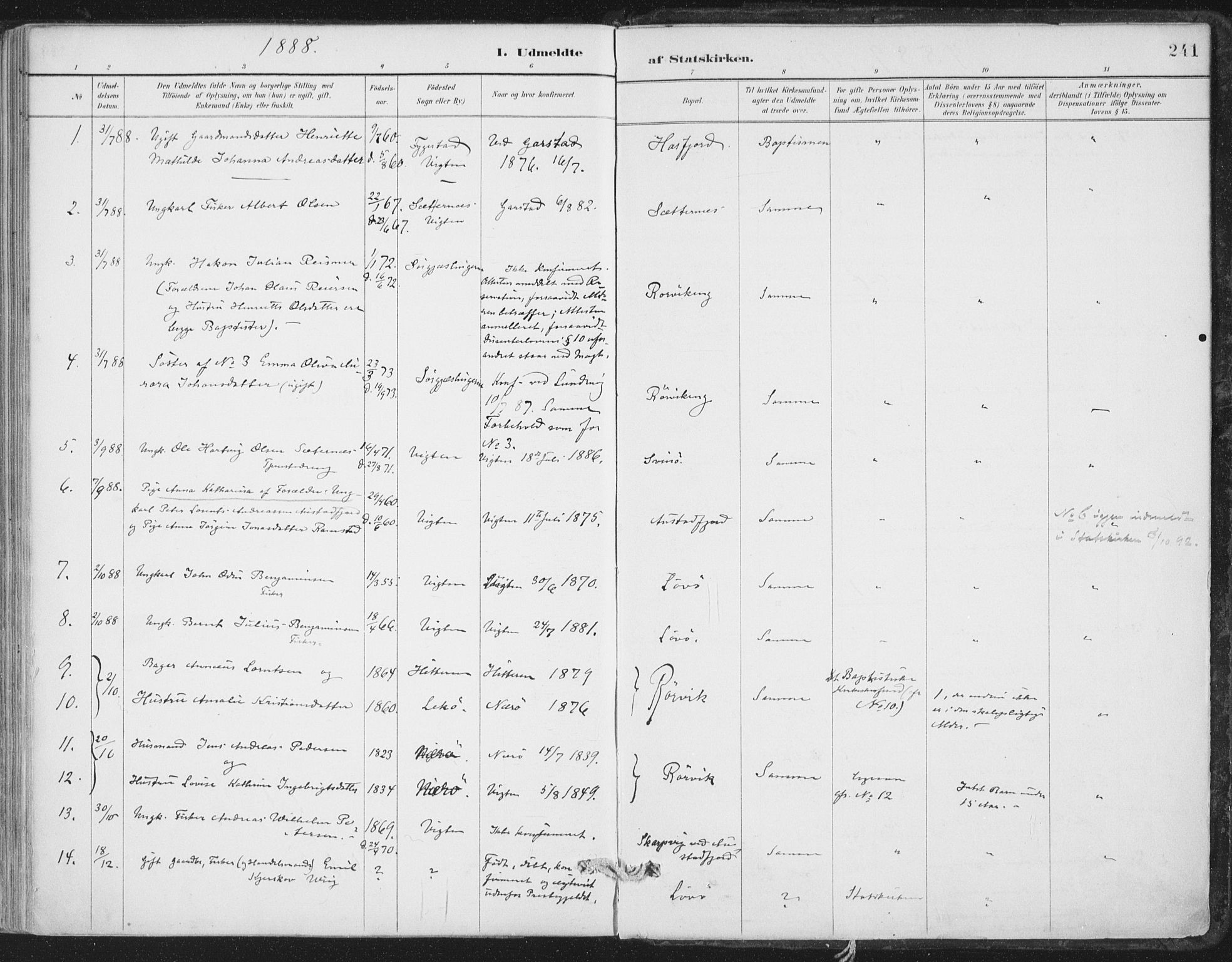 Ministerialprotokoller, klokkerbøker og fødselsregistre - Nord-Trøndelag, SAT/A-1458/786/L0687: Parish register (official) no. 786A03, 1888-1898, p. 241