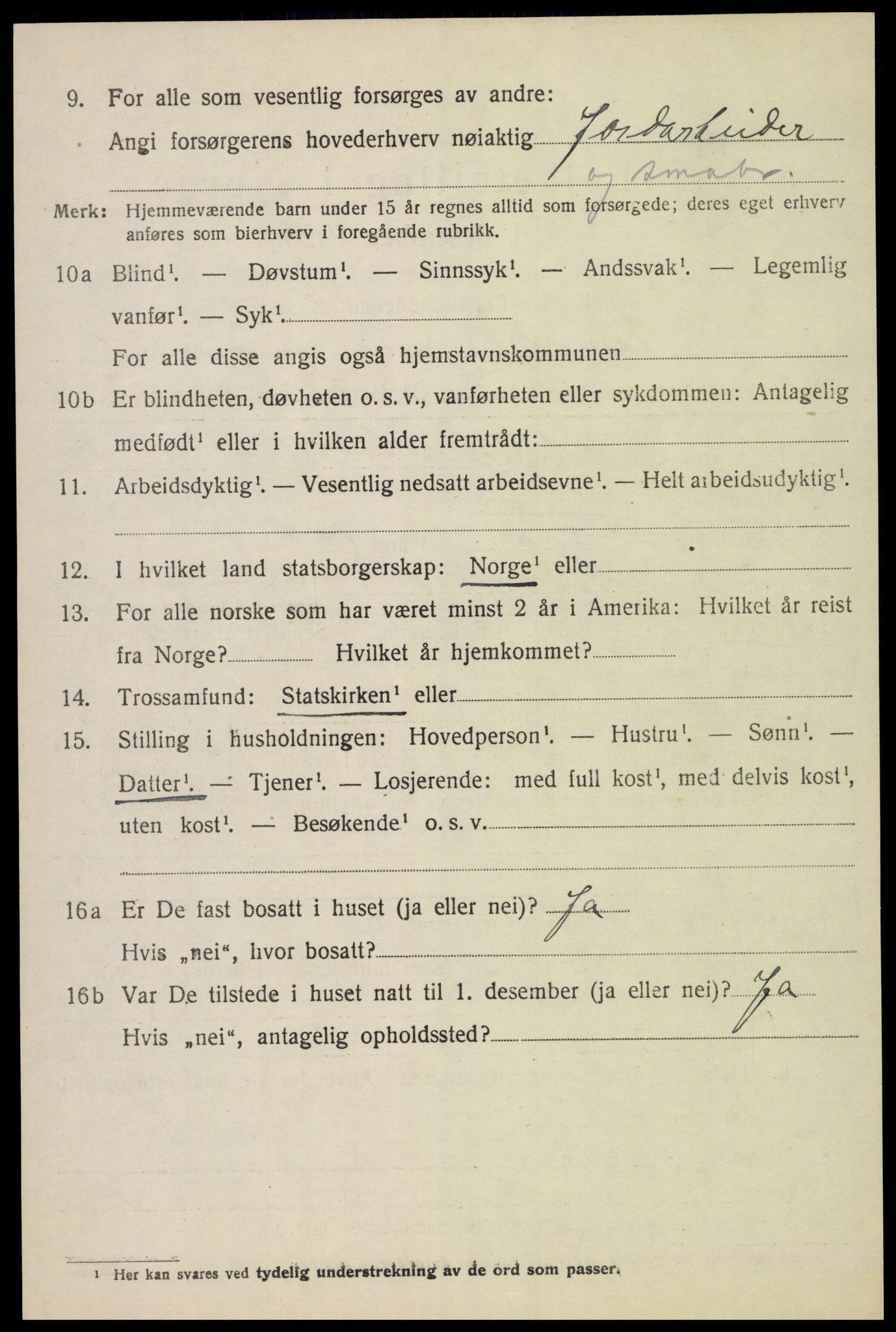 SAH, 1920 census for Romedal, 1920, p. 10352