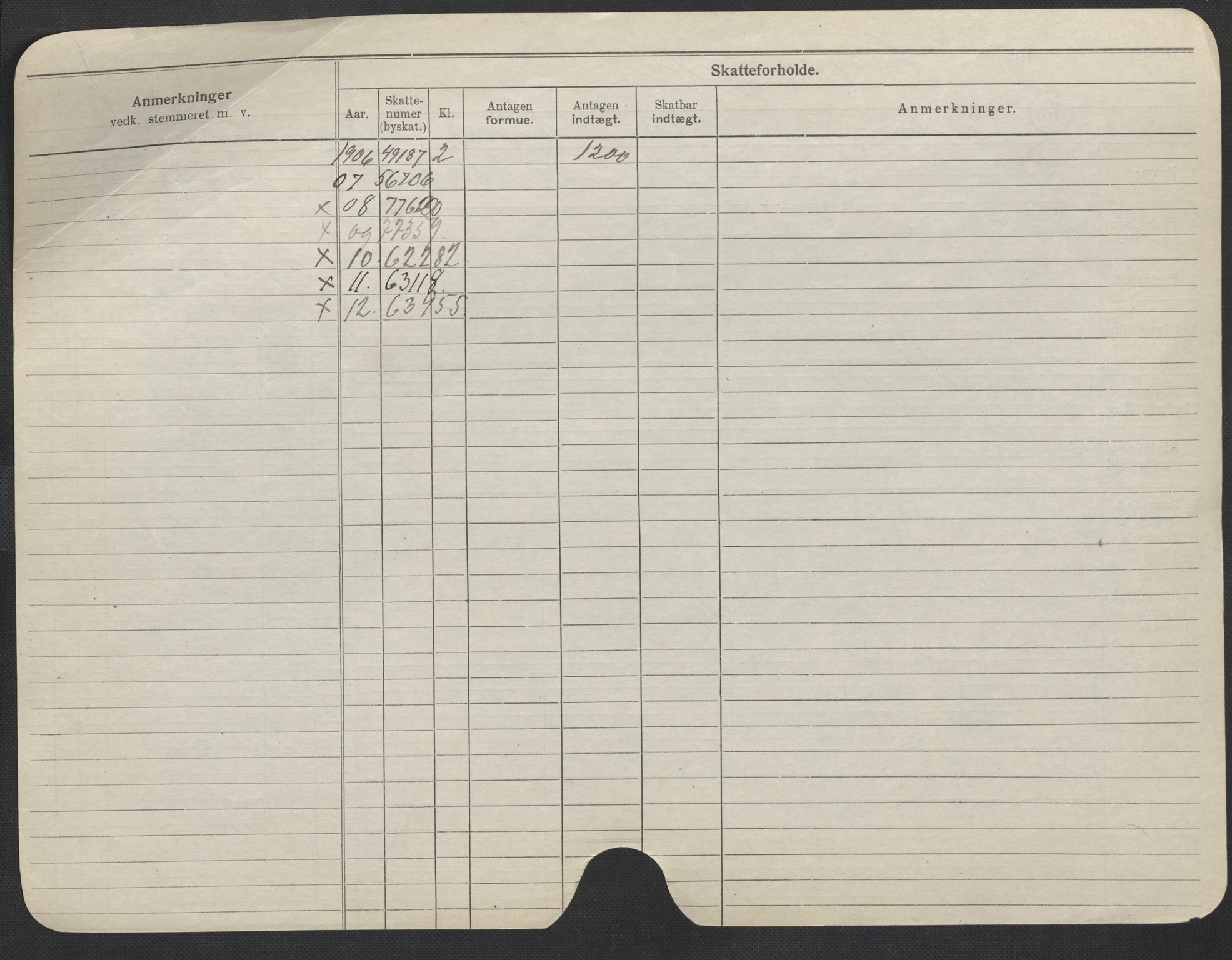 Oslo folkeregister, Registerkort, AV/SAO-A-11715/F/Fa/Fac/L0008: Menn, 1906-1914, p. 1026b