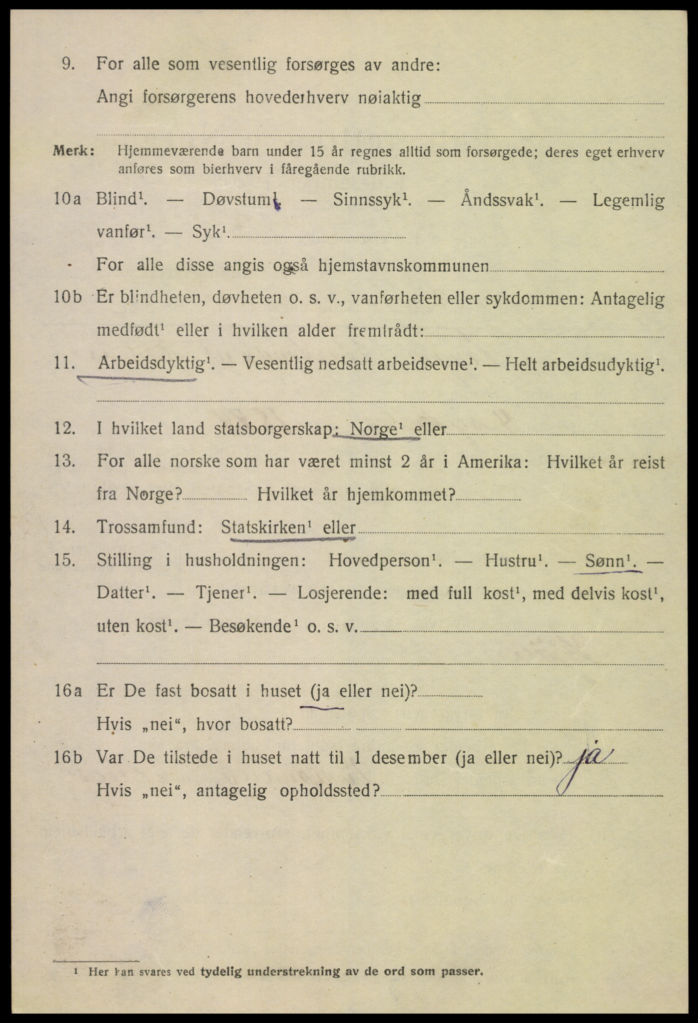 SAK, 1920 census for Kristiansand, 1920, p. 20546