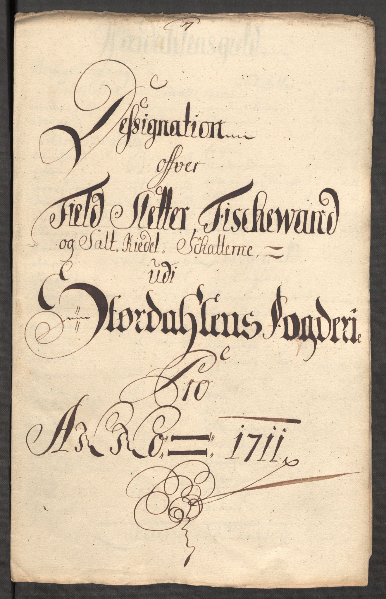 Rentekammeret inntil 1814, Reviderte regnskaper, Fogderegnskap, AV/RA-EA-4092/R62/L4201: Fogderegnskap Stjørdal og Verdal, 1711, p. 124