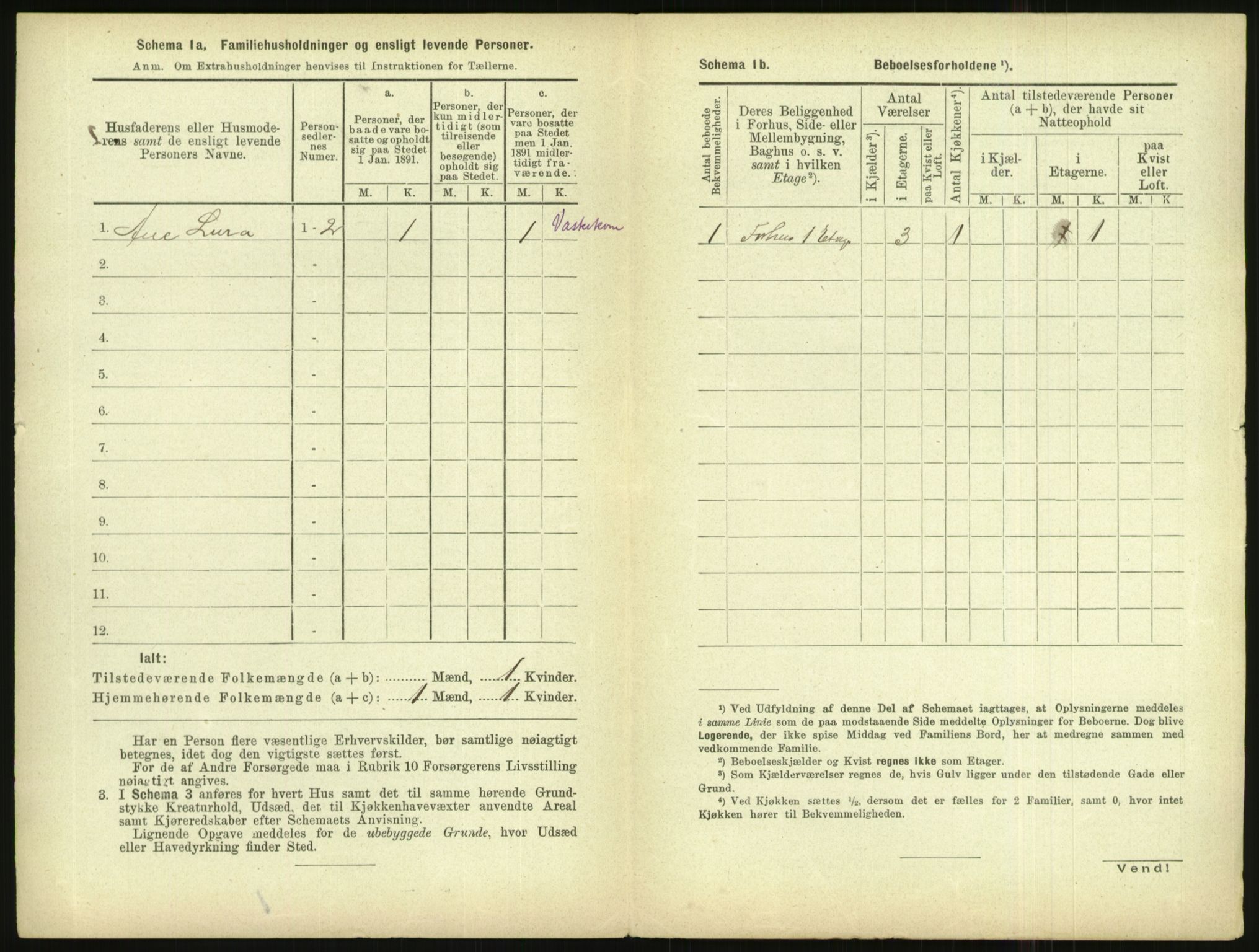 RA, 1891 census for 1102 Sandnes, 1891, p. 138