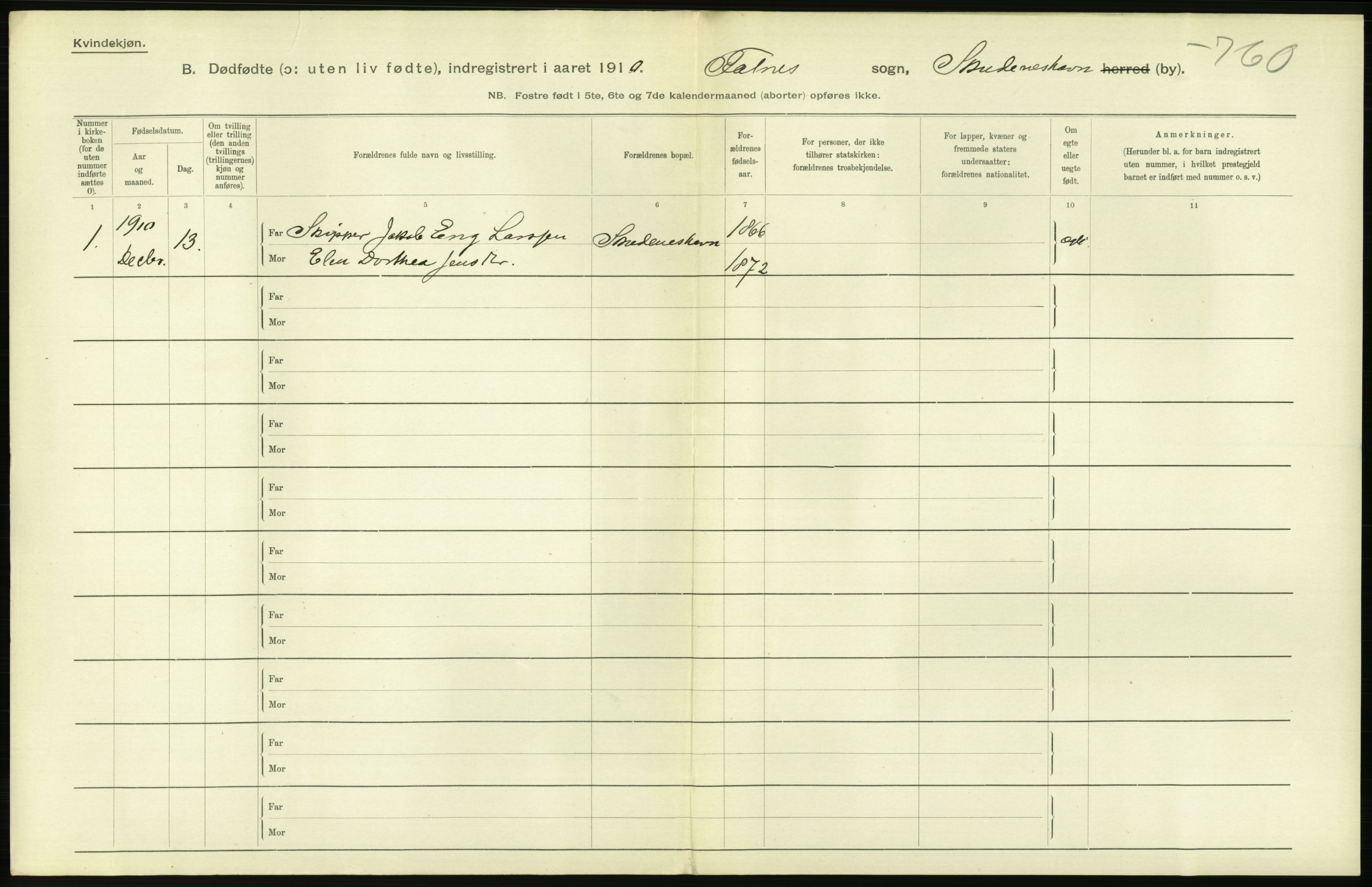 Statistisk sentralbyrå, Sosiodemografiske emner, Befolkning, RA/S-2228/D/Df/Dfa/Dfah/L0024: Stavanger amt: Døde, dødfødte. Bygder og byer., 1910, p. 536