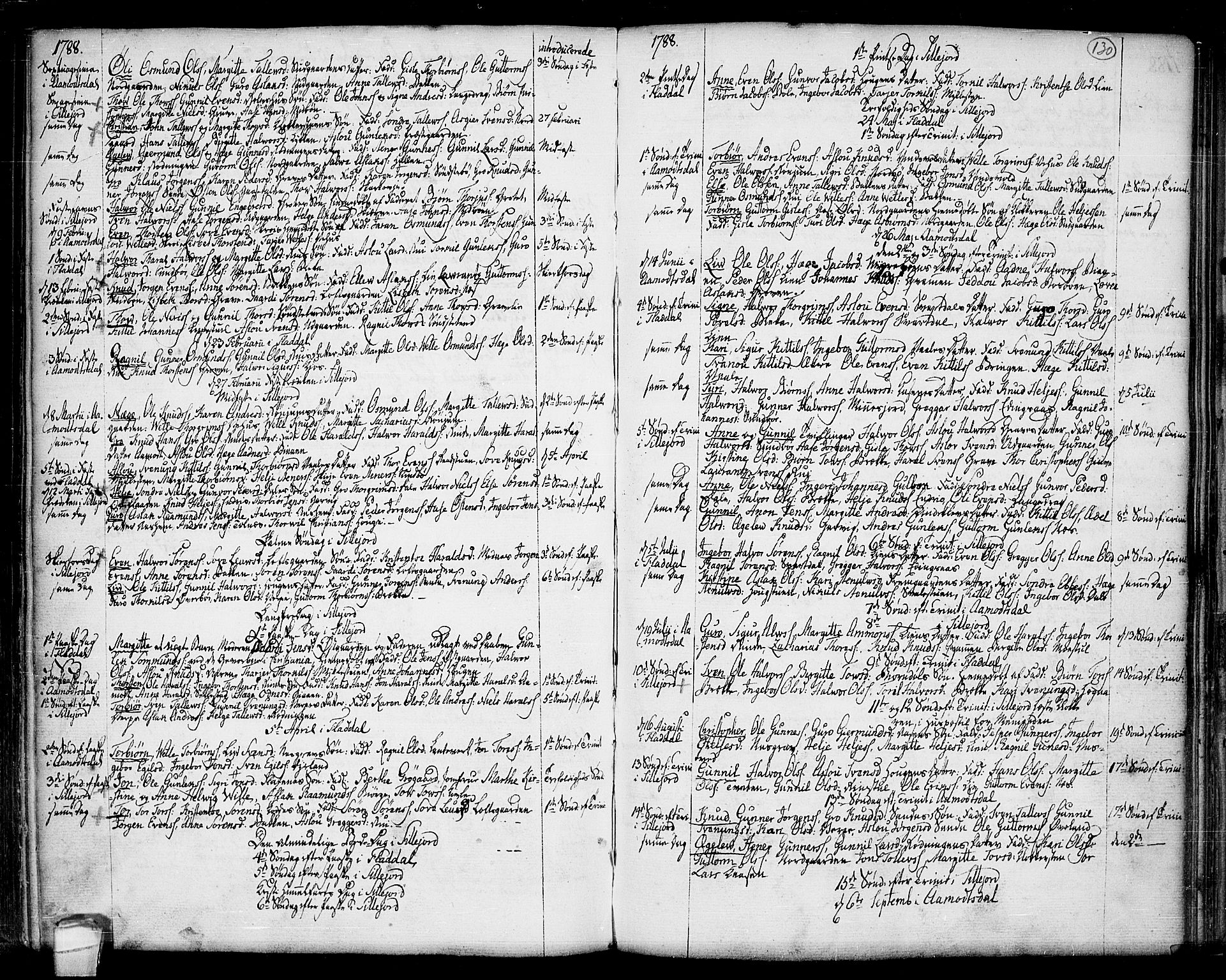 Seljord kirkebøker, SAKO/A-20/F/Fa/L0007: Parish register (official) no. I 7, 1755-1800, p. 130