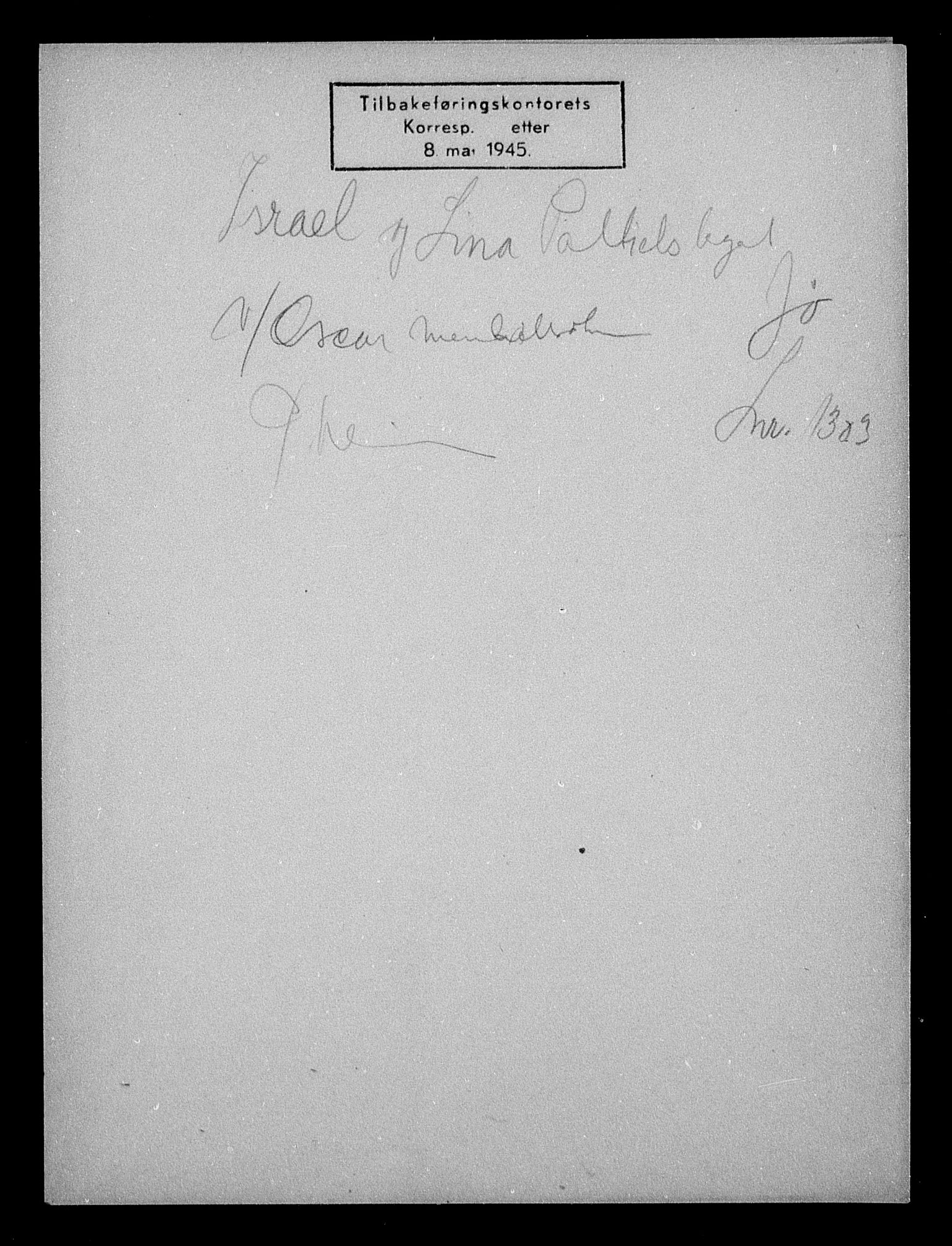 Justisdepartementet, Tilbakeføringskontoret for inndratte formuer, AV/RA-S-1564/H/Hc/Hca/L0906: --, 1945-1947, p. 307