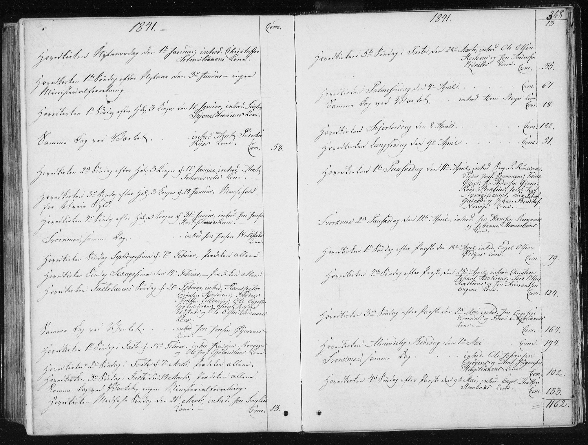 Ministerialprotokoller, klokkerbøker og fødselsregistre - Sør-Trøndelag, SAT/A-1456/668/L0805: Parish register (official) no. 668A05, 1840-1853, p. 368
