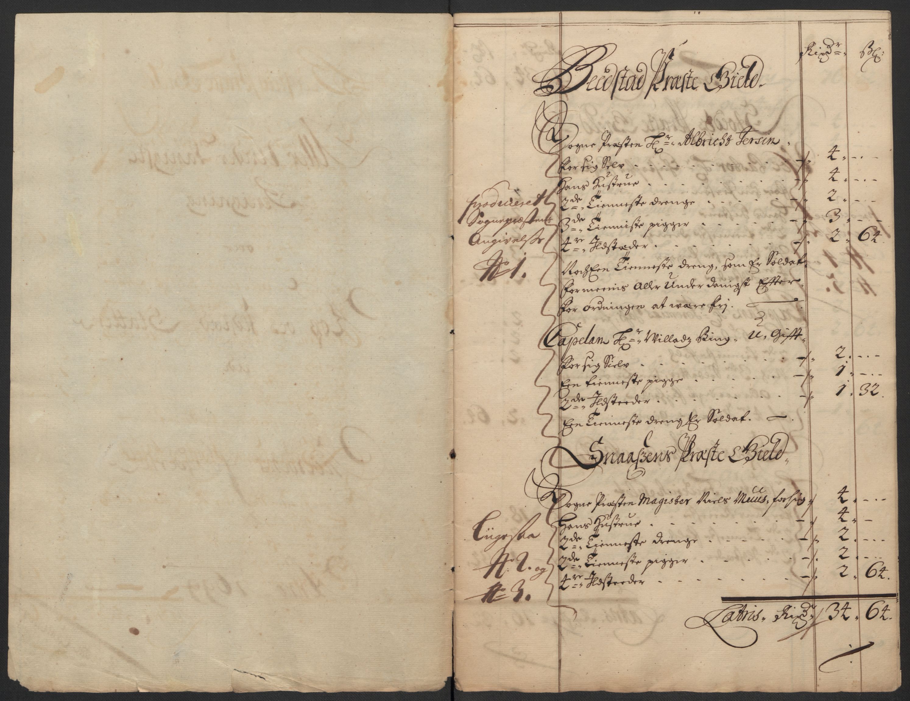 Rentekammeret inntil 1814, Reviderte regnskaper, Fogderegnskap, RA/EA-4092/R63/L4310: Fogderegnskap Inderøy, 1698-1699, p. 334