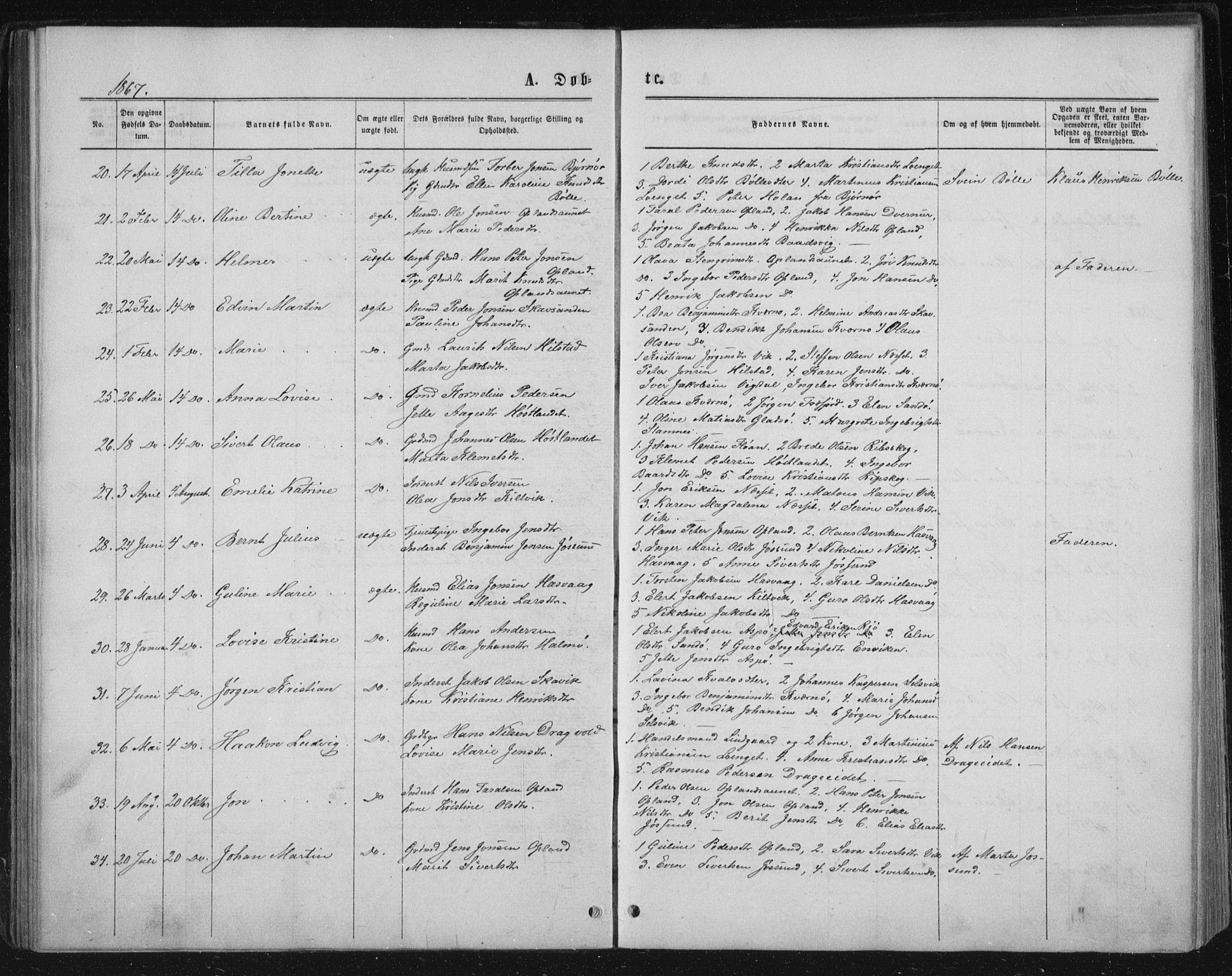 Ministerialprotokoller, klokkerbøker og fødselsregistre - Nord-Trøndelag, SAT/A-1458/771/L0595: Parish register (official) no. 771A02, 1840-1869