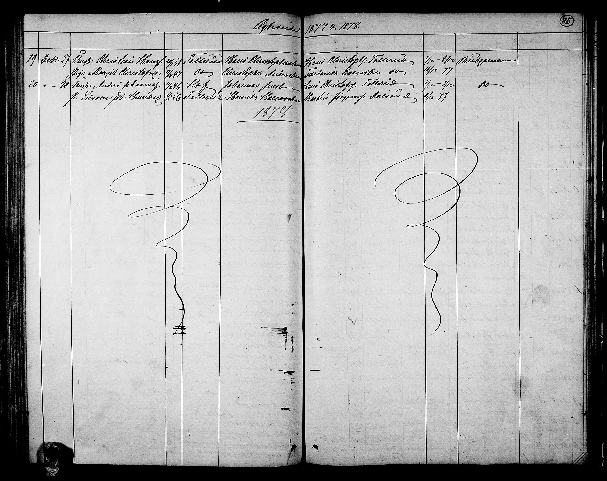 Sande Kirkebøker, SAKO/A-53/G/Ga/L0003: Parish register (copy) no. 3, 1864-1882, p. 165