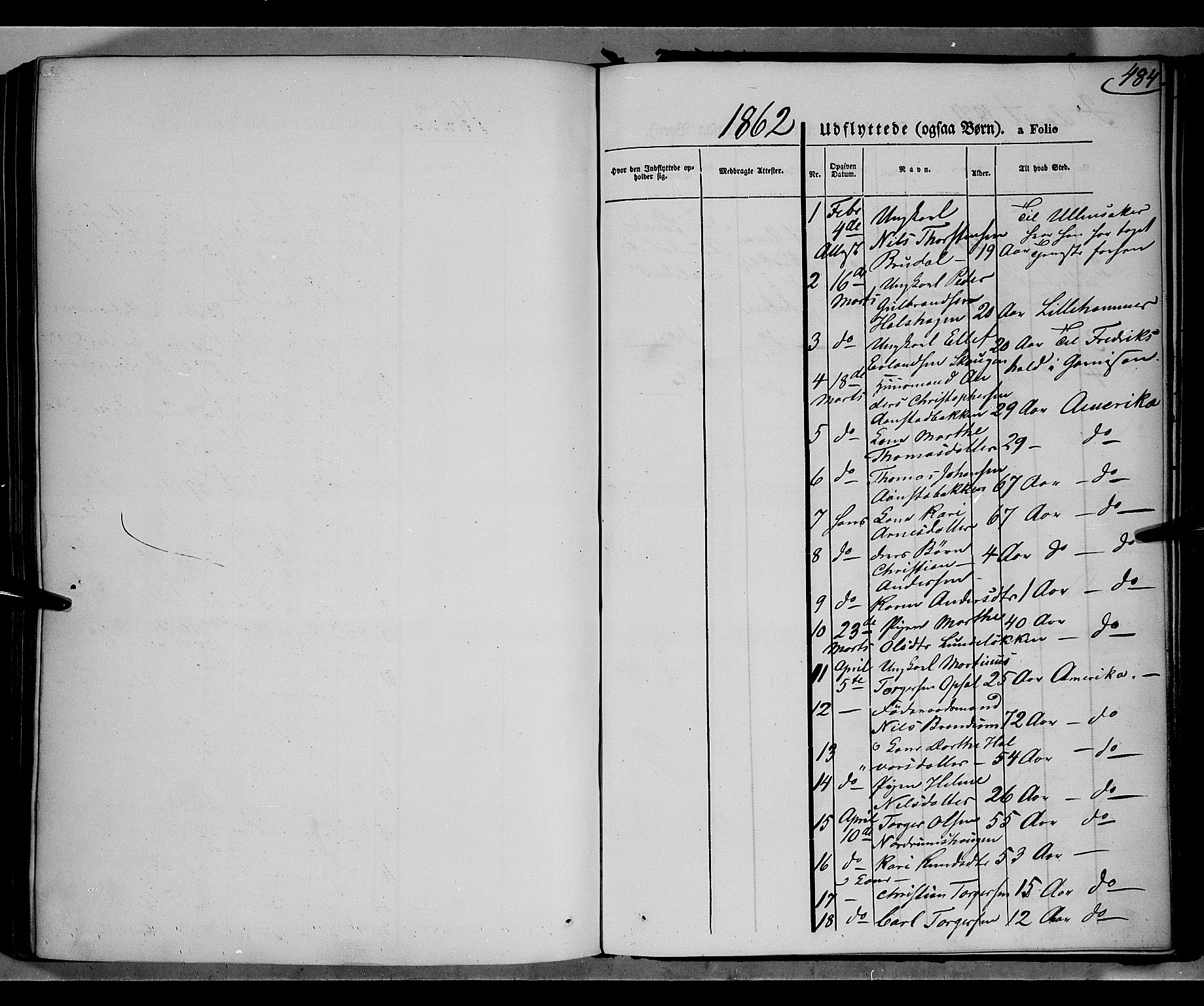 Gausdal prestekontor, SAH/PREST-090/H/Ha/Haa/L0009: Parish register (official) no. 9, 1862-1873, p. 484