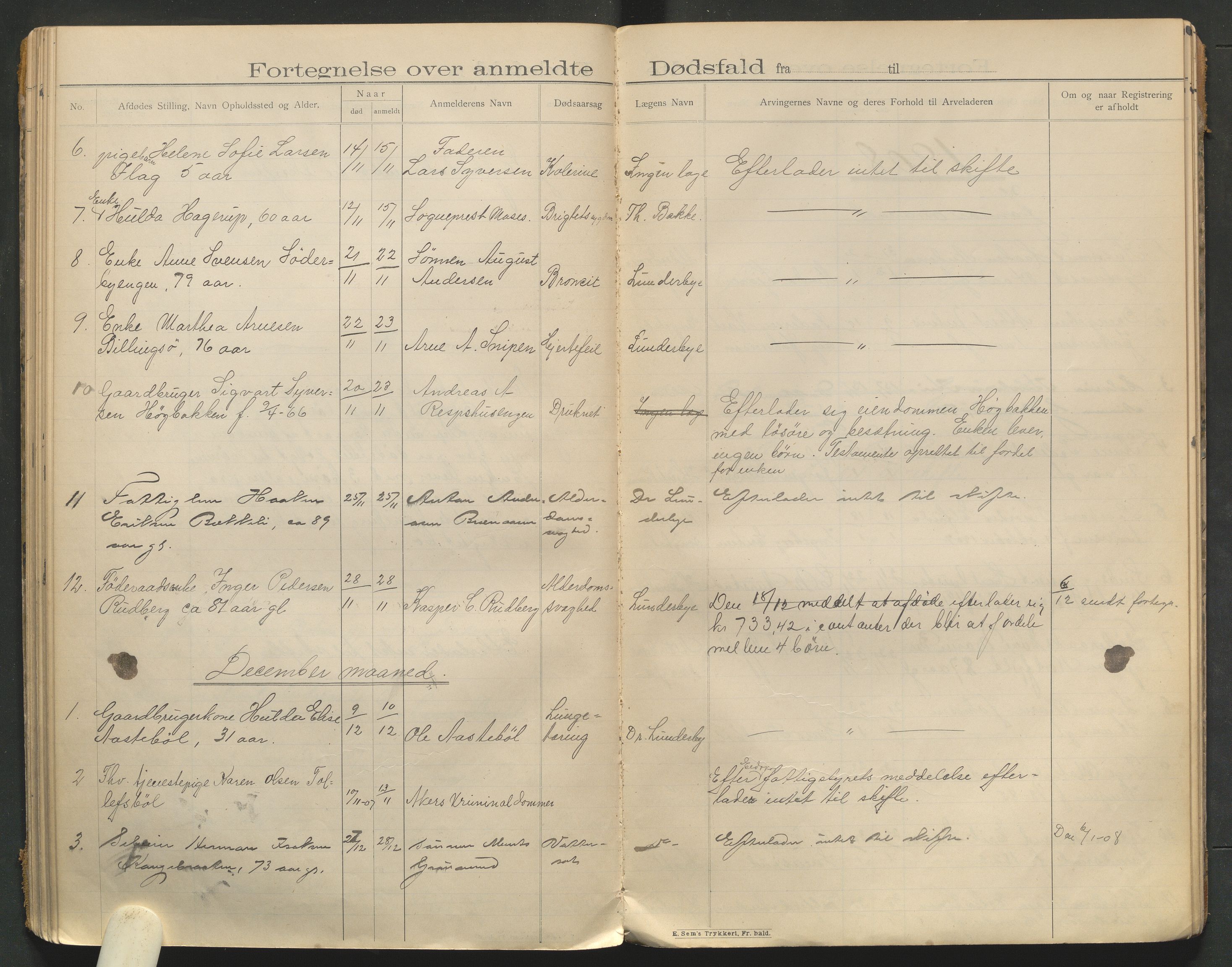 Eidskog lensmannskontor, AV/SAH-LHE-009/H/Ha/Haa/L0001/0002: Dødsfallsprotokoller / Dødsfallsprotokoll, 1901-1910