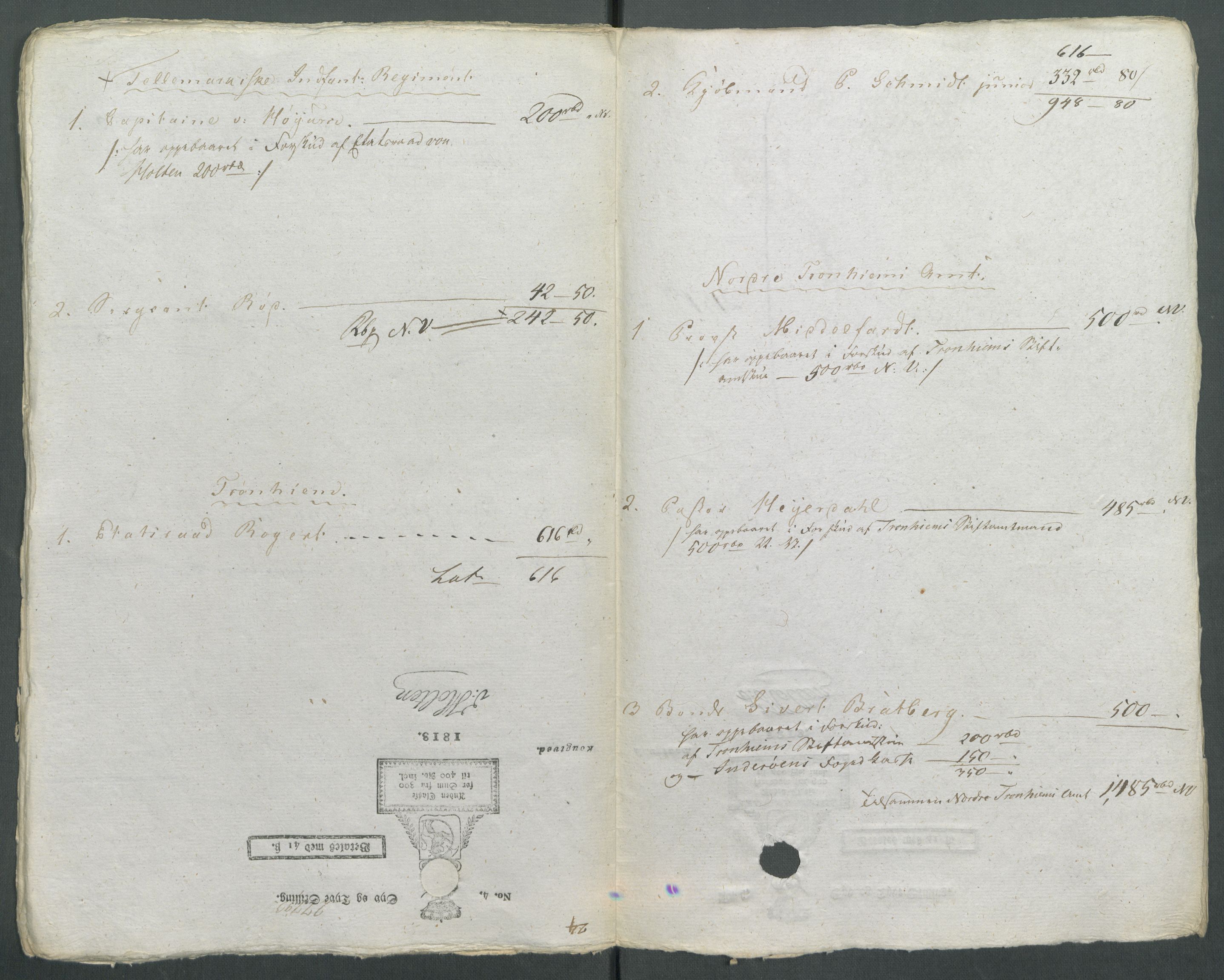 5. departement for finans-, handels- og tollfaget, AV/RA-S-3893/C/Cb/L0014: Regninger fra Riksforsamlingens deputerede, 1814, p. 53