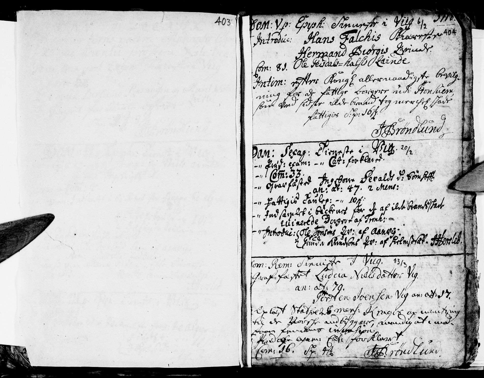 Ministerialprotokoller, klokkerbøker og fødselsregistre - Nordland, AV/SAT-A-1459/812/L0172: Parish register (official) no. 812A01, 1677-1718, p. 404