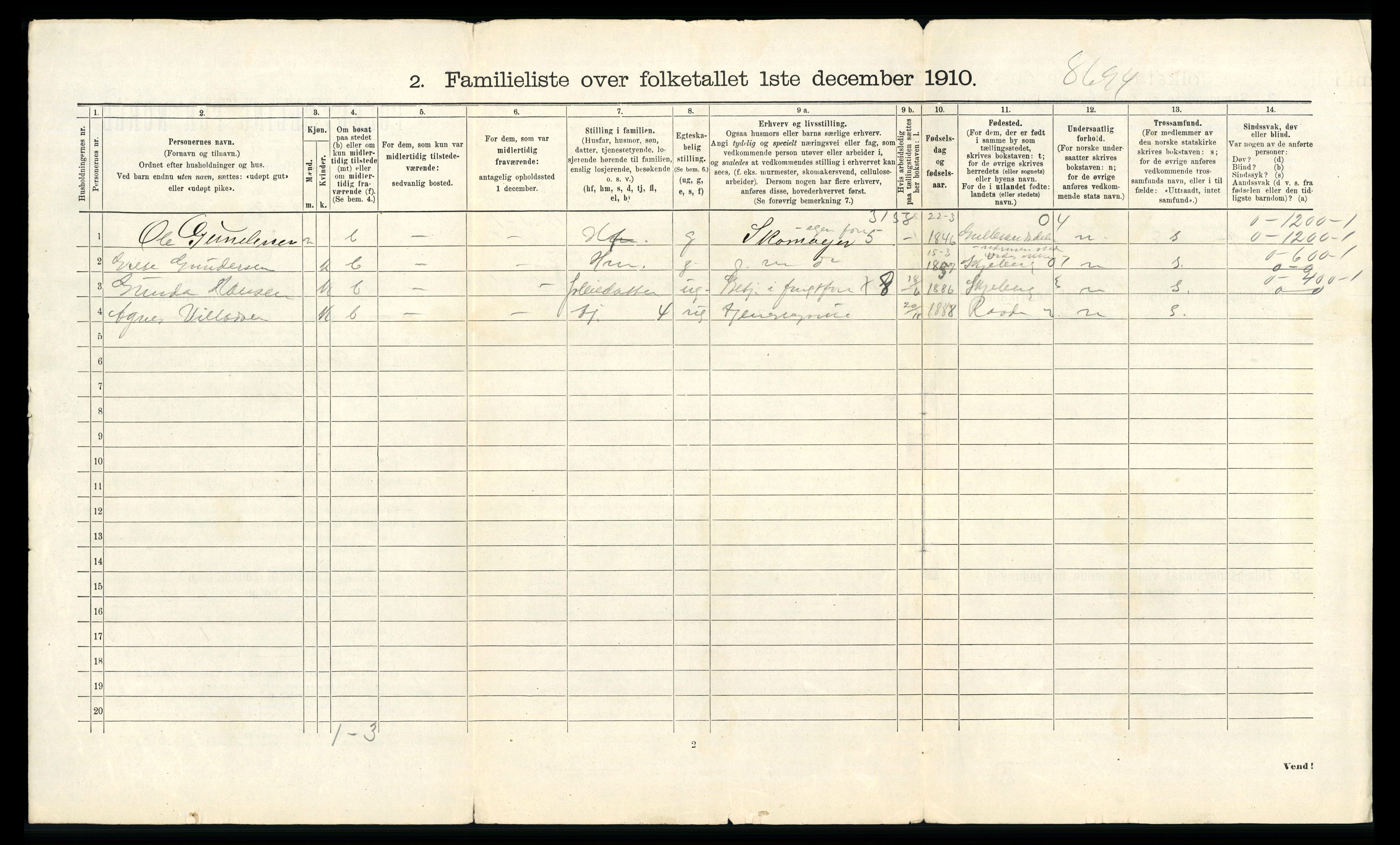 RA, 1910 census for Sarpsborg, 1910, p. 4006