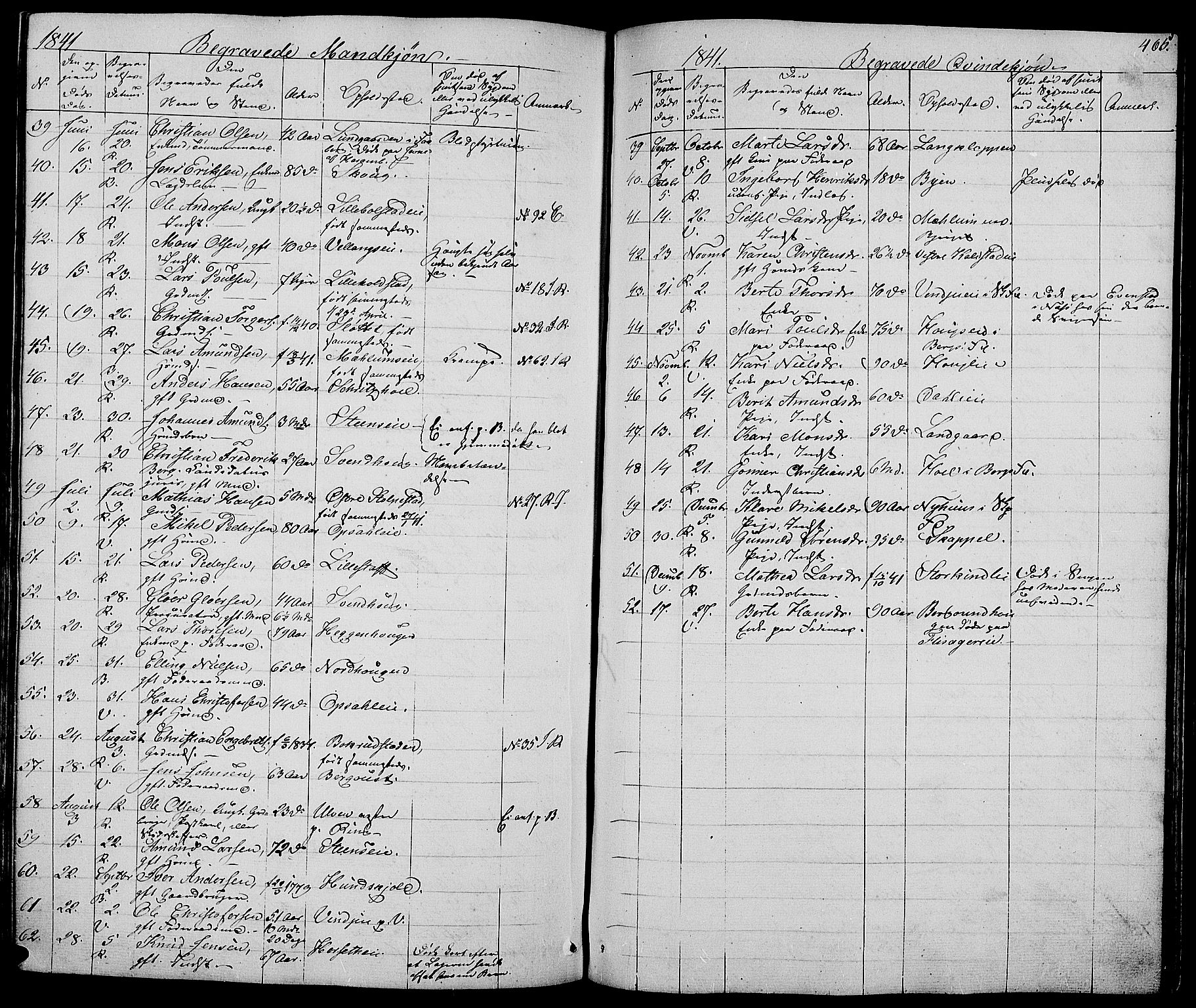 Ringsaker prestekontor, AV/SAH-PREST-014/L/La/L0005: Parish register (copy) no. 5, 1839-1850, p. 465