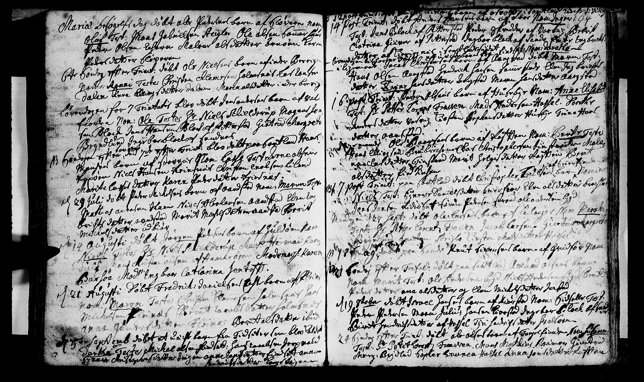 Ministerialprotokoller, klokkerbøker og fødselsregistre - Nordland, AV/SAT-A-1459/888/L1231: Parish register (official) no. 888A01 /1, 1693-1738, p. 194