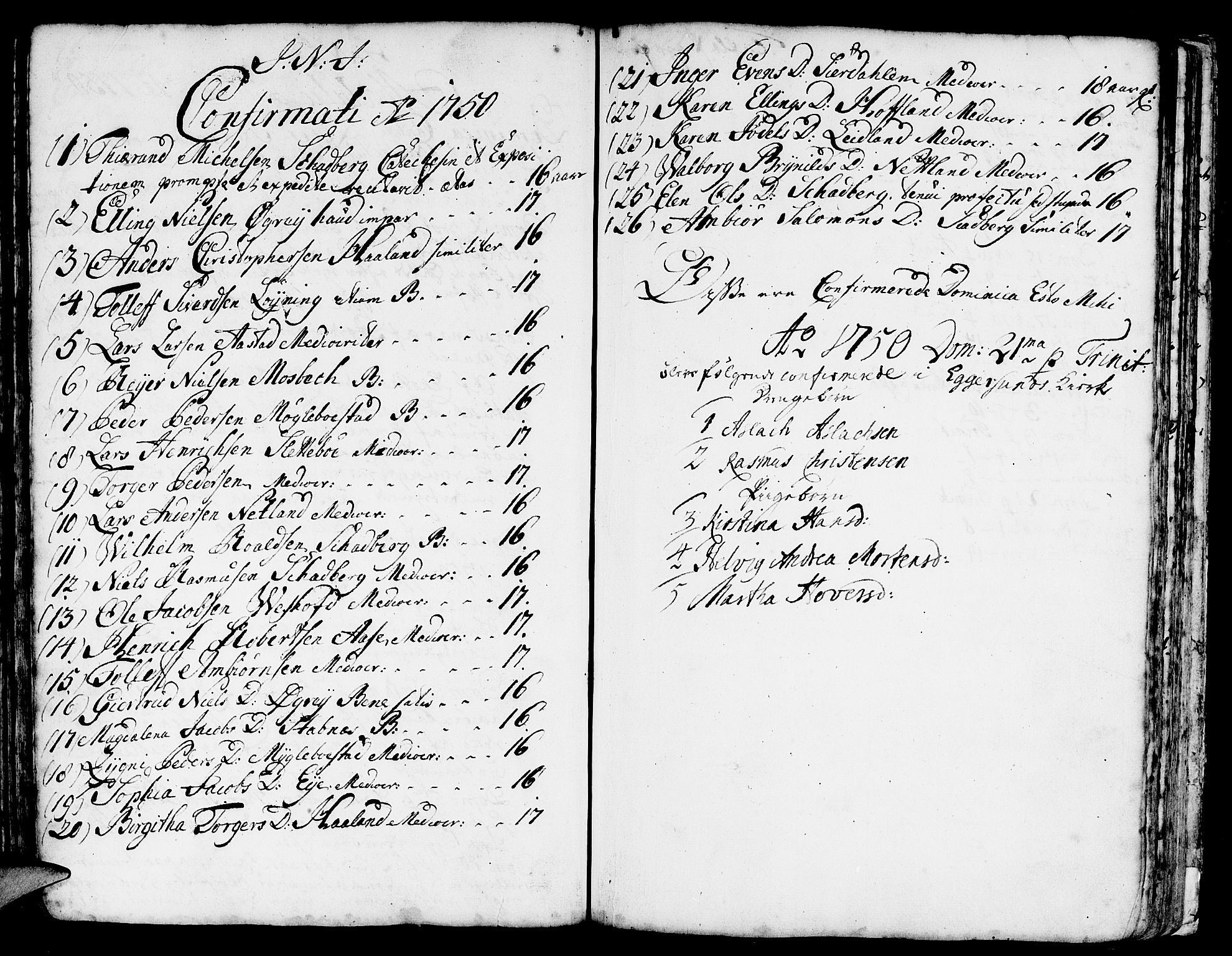 Eigersund sokneprestkontor, AV/SAST-A-101807/S08/L0002: Parish register (official) no. A 2, 1720-1757