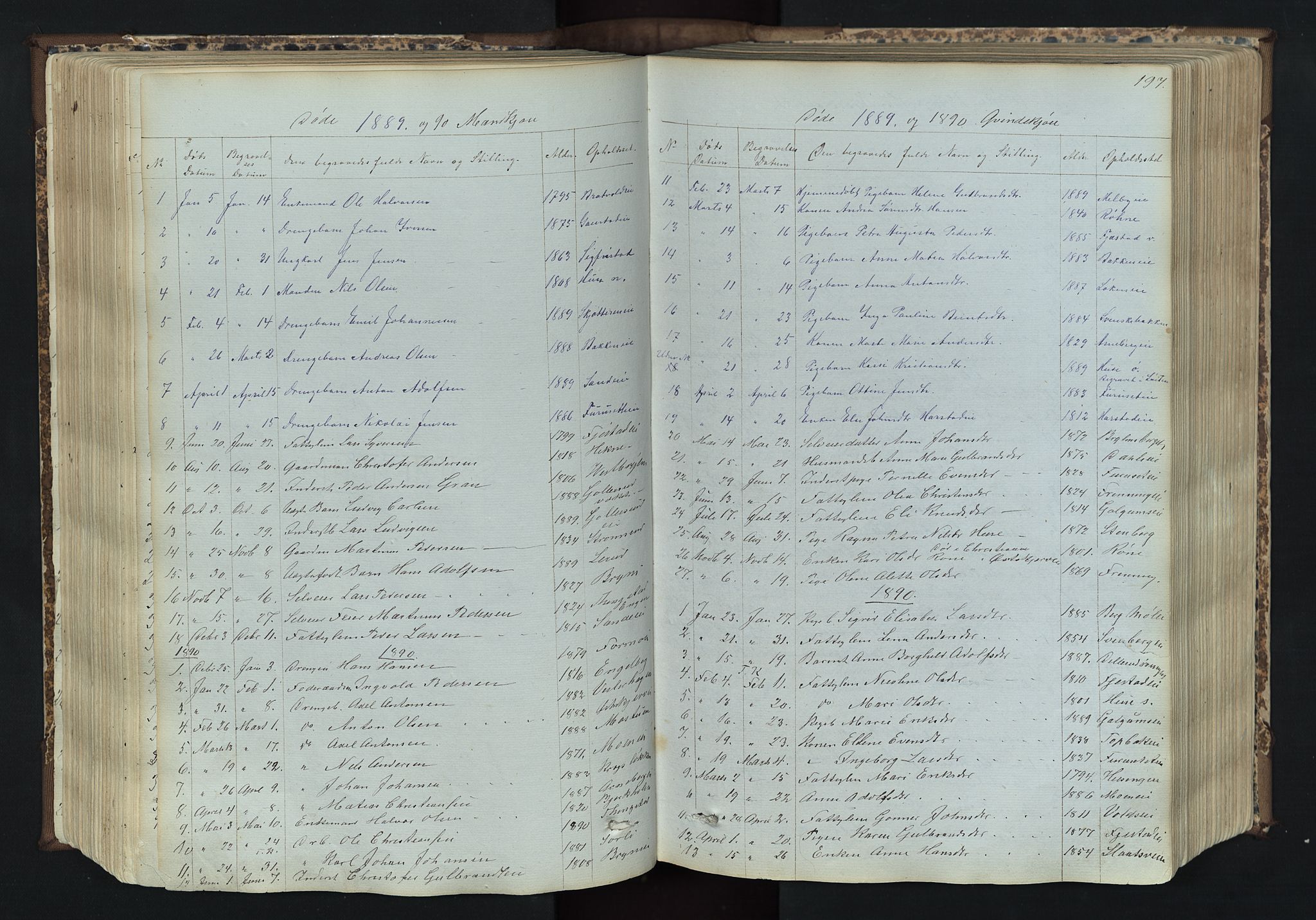 Romedal prestekontor, AV/SAH-PREST-004/L/L0011: Parish register (copy) no. 11, 1867-1895, p. 197