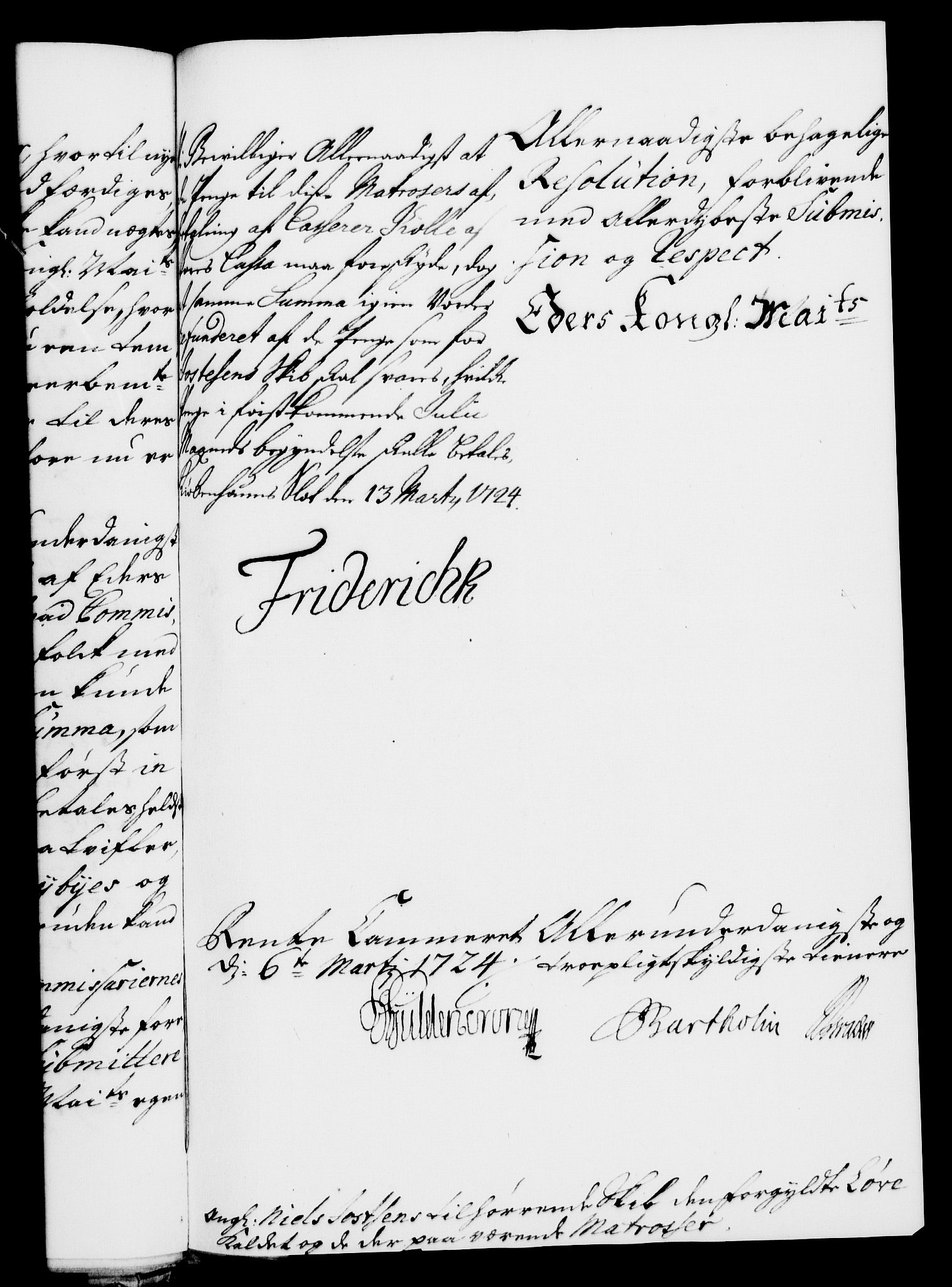 Rentekammeret, Kammerkanselliet, RA/EA-3111/G/Gf/Gfa/L0007: Norsk relasjons- og resolusjonsprotokoll (merket RK 52.7), 1724, p. 283
