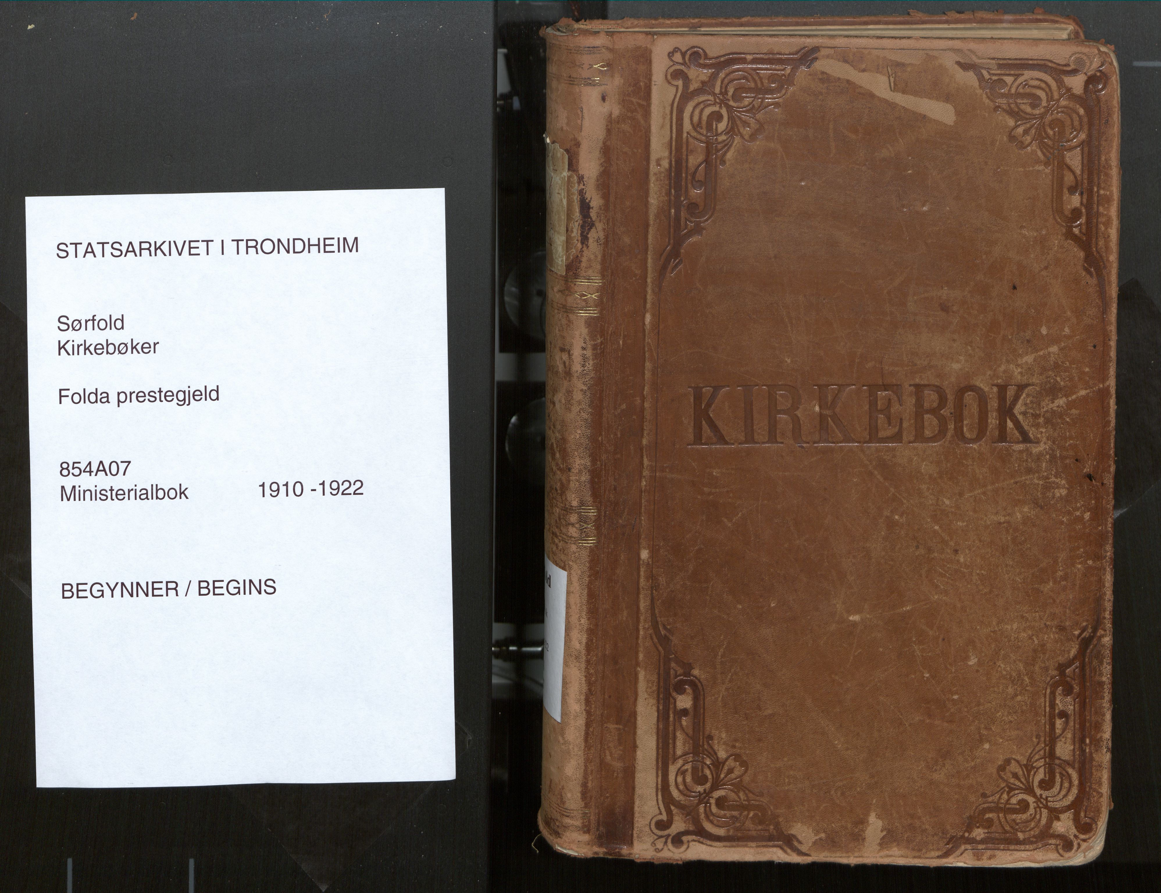 Ministerialprotokoller, klokkerbøker og fødselsregistre - Nordland, SAT/A-1459/854/L0784: Parish register (official) no. 854A07, 1910-1922
