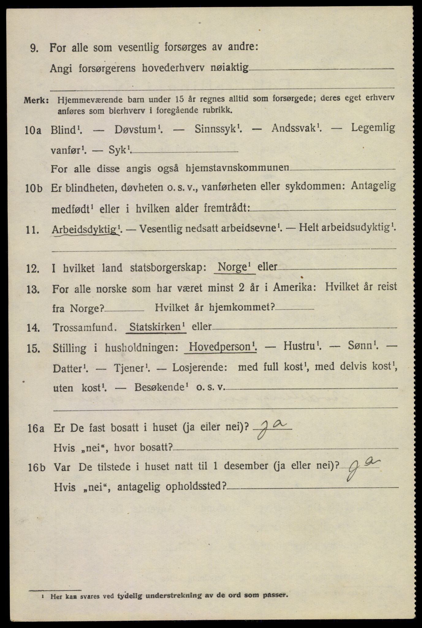 SAKO, 1920 census for Nore, 1920, p. 4009