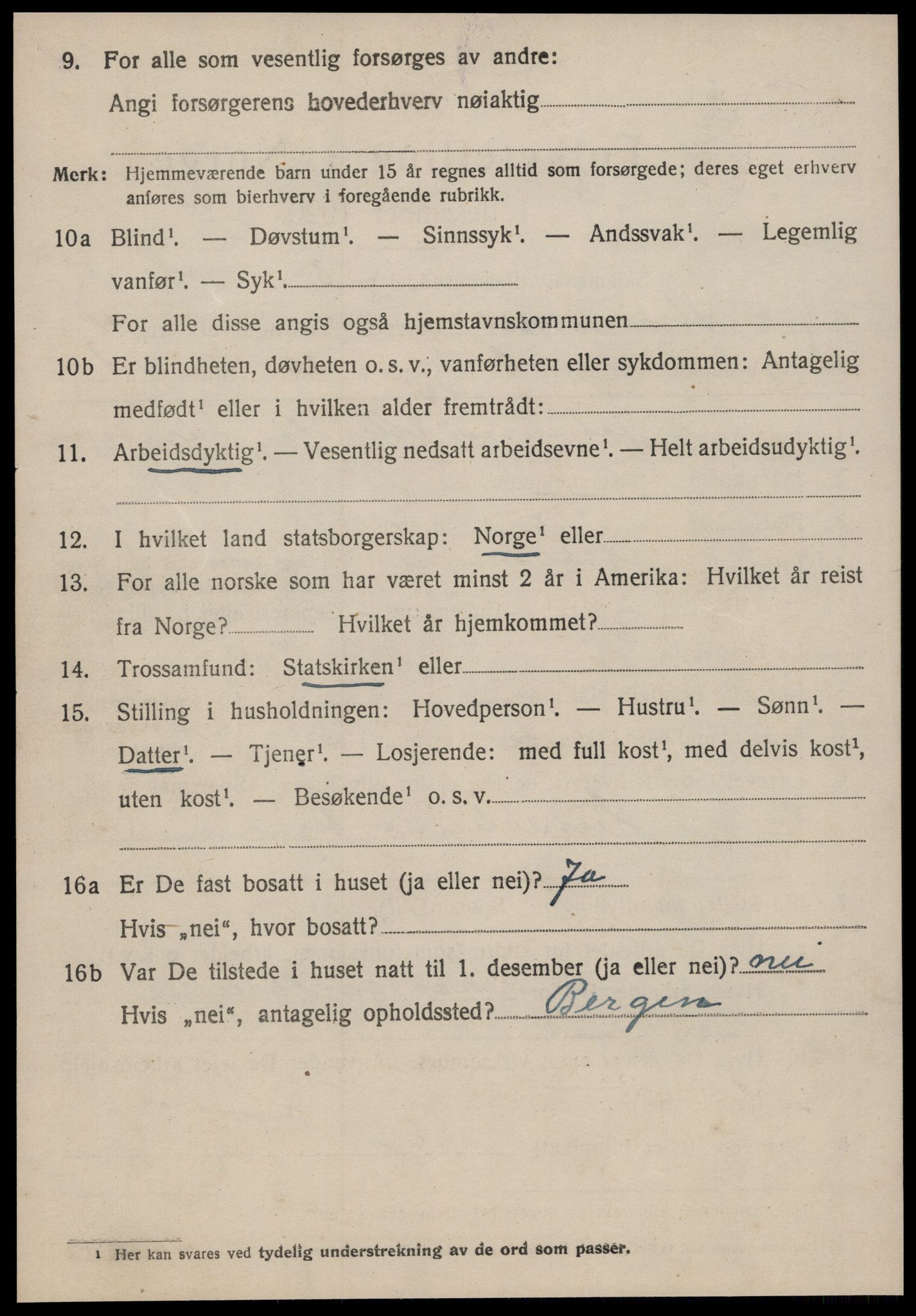 SAT, 1920 census for Straumsnes, 1920, p. 1548