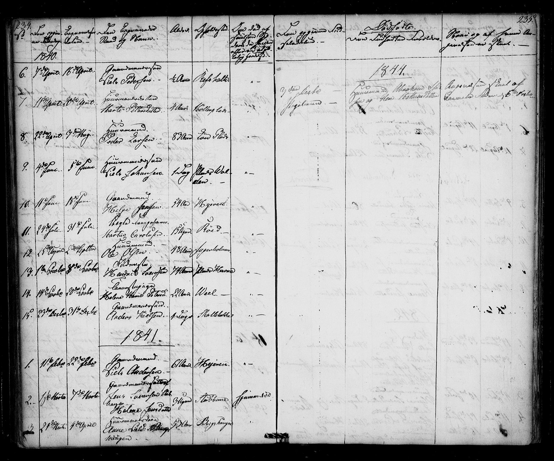 Borge prestekontor Kirkebøker, AV/SAO-A-10903/F/Fb/L0001: Parish register (official) no. II 1, 1836-1852, p. 234-235