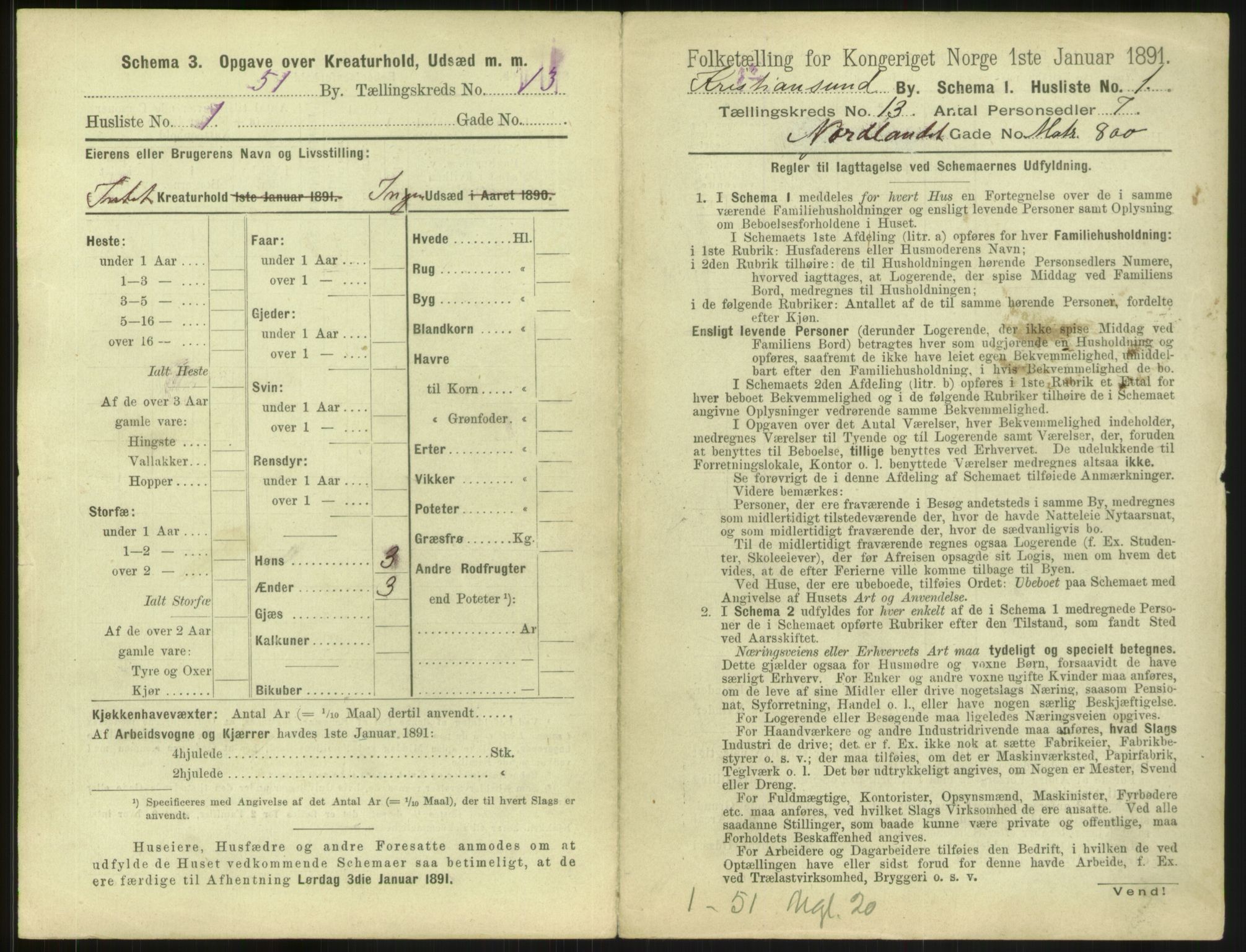 RA, 1891 census for 1503 Kristiansund, 1891, p. 1392