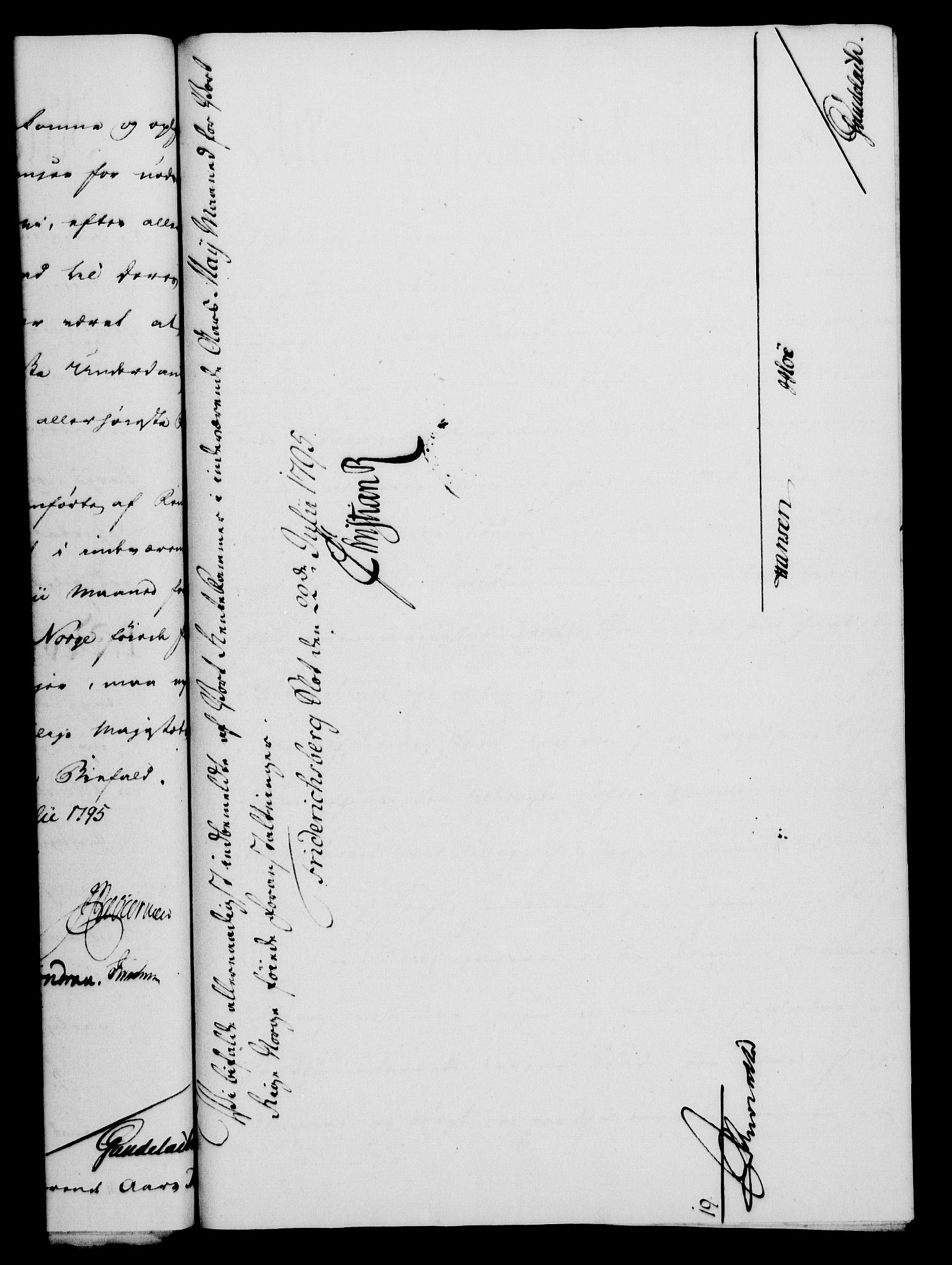 Rentekammeret, Kammerkanselliet, RA/EA-3111/G/Gf/Gfa/L0077: Norsk relasjons- og resolusjonsprotokoll (merket RK 52.77), 1795, p. 325