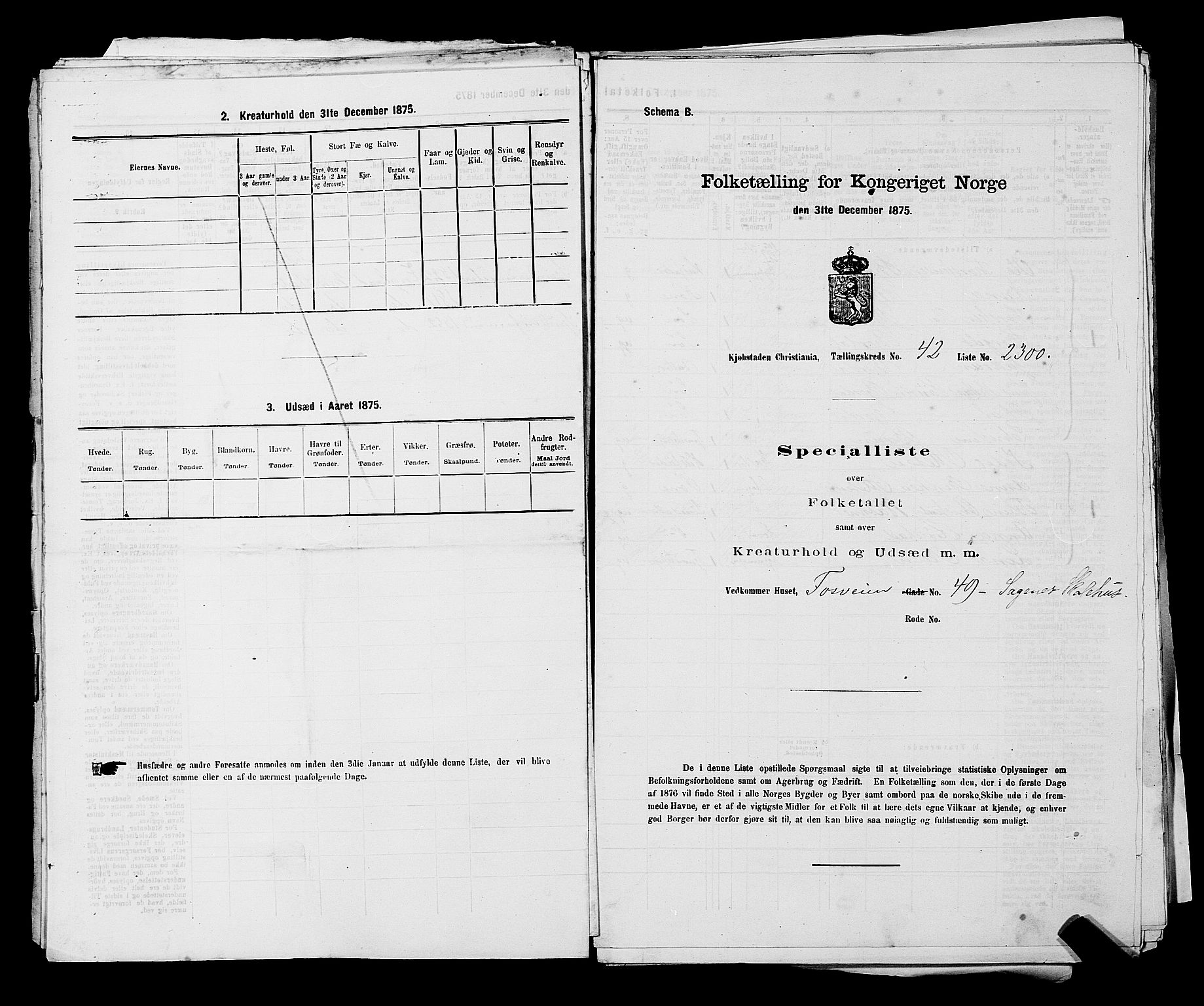 RA, 1875 census for 0301 Kristiania, 1875, p. 6508