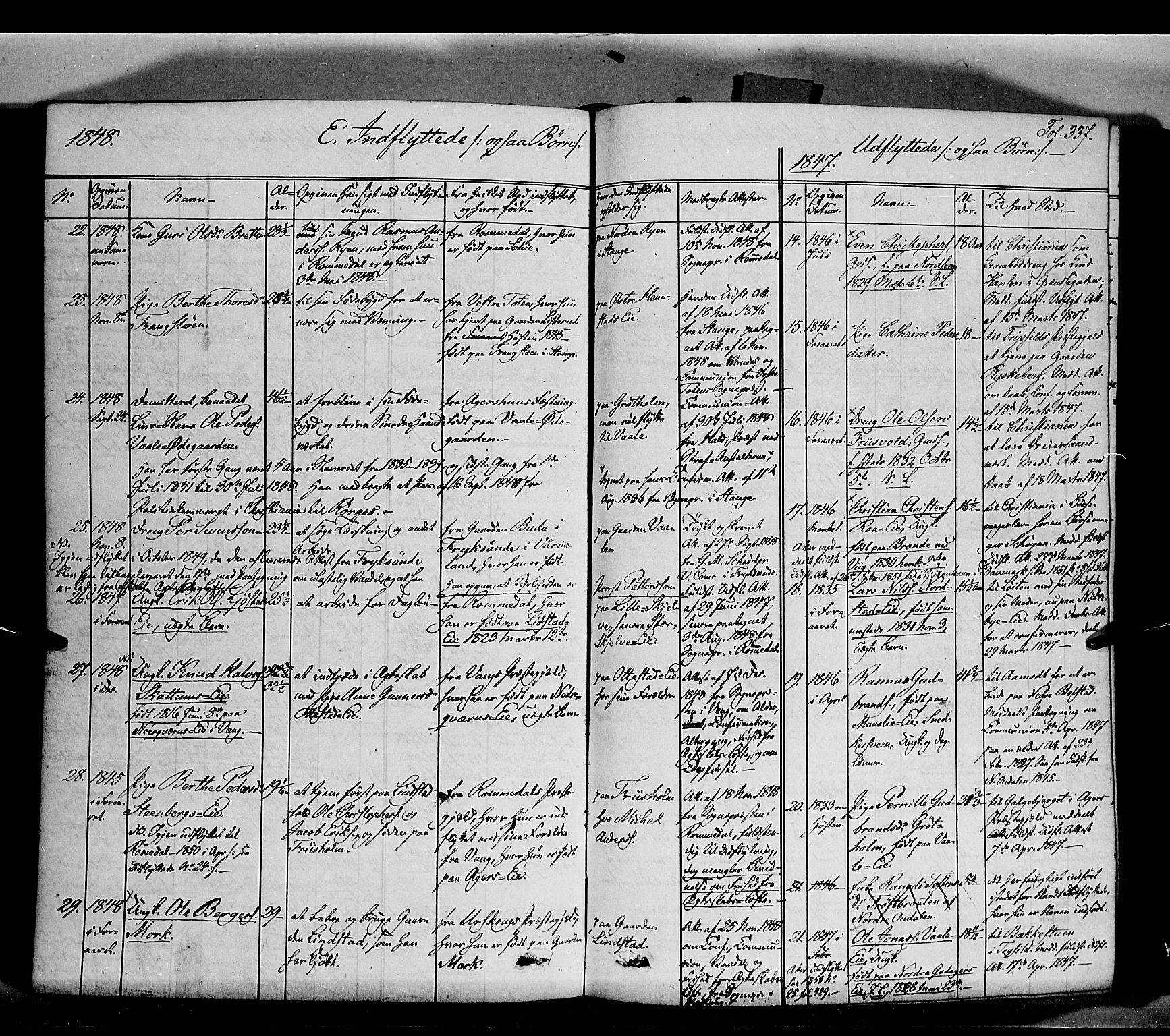 Stange prestekontor, SAH/PREST-002/K/L0011: Parish register (official) no. 11, 1846-1852, p. 337