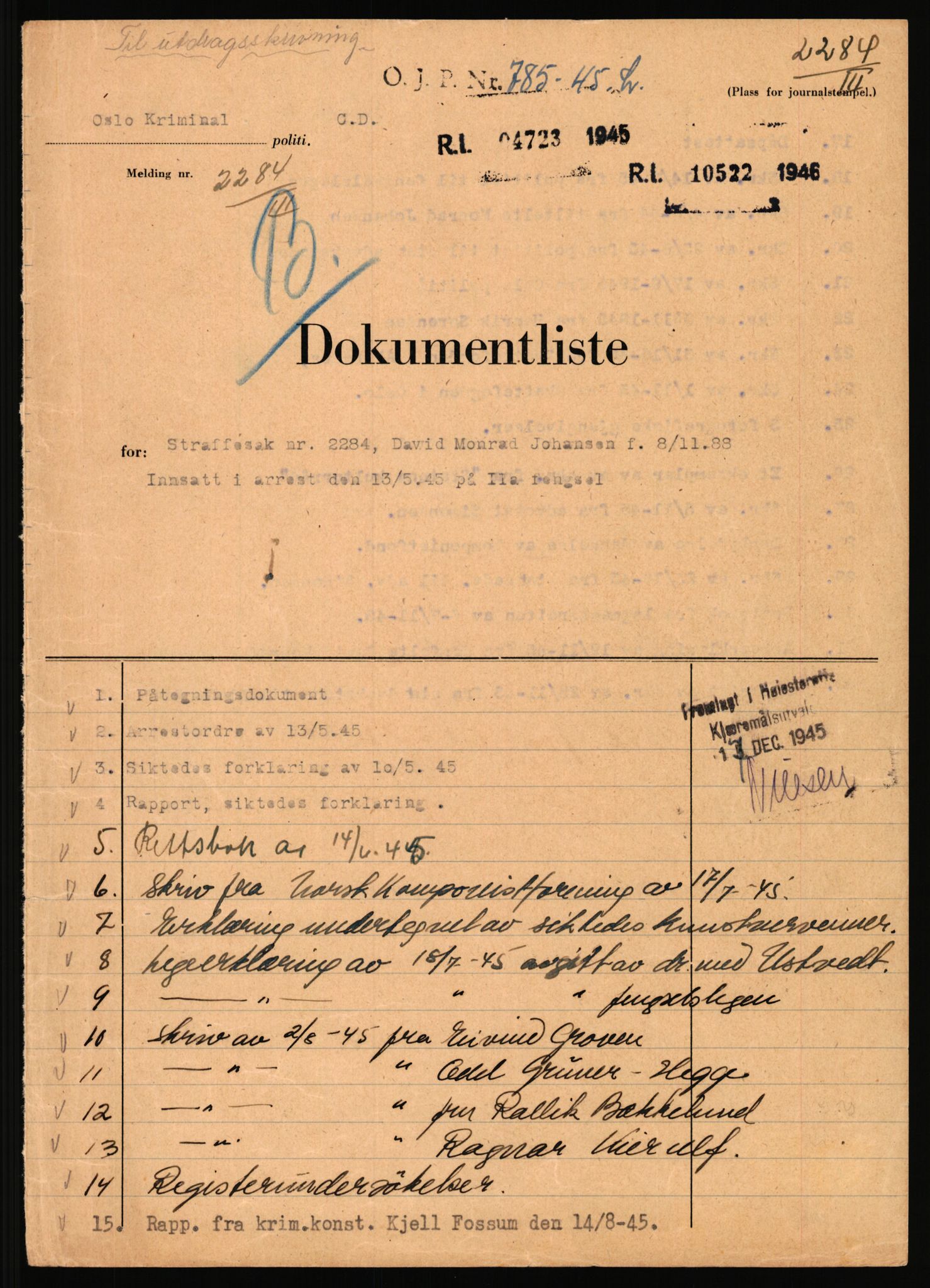 Landssvikarkivet, Oslo politikammer, RA/S-3138-01/D/Da/L0178/0008: Dommer, dnr. 1225 - 1232 / Dnr. 1232, 1945-1948, p. 3