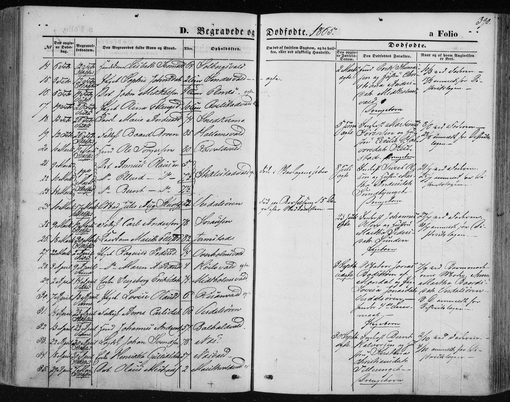 Ministerialprotokoller, klokkerbøker og fødselsregistre - Nord-Trøndelag, SAT/A-1458/723/L0241: Parish register (official) no. 723A10, 1860-1869, p. 390