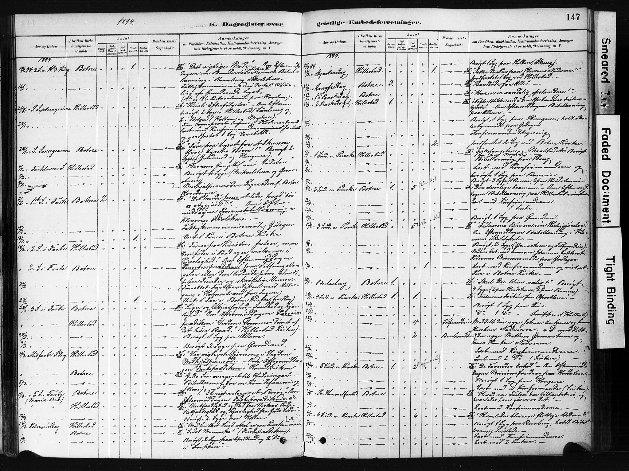 Botne kirkebøker, AV/SAKO-A-340/F/Fb/L0001: Parish register (official) no. II 1, 1878-1902, p. 147