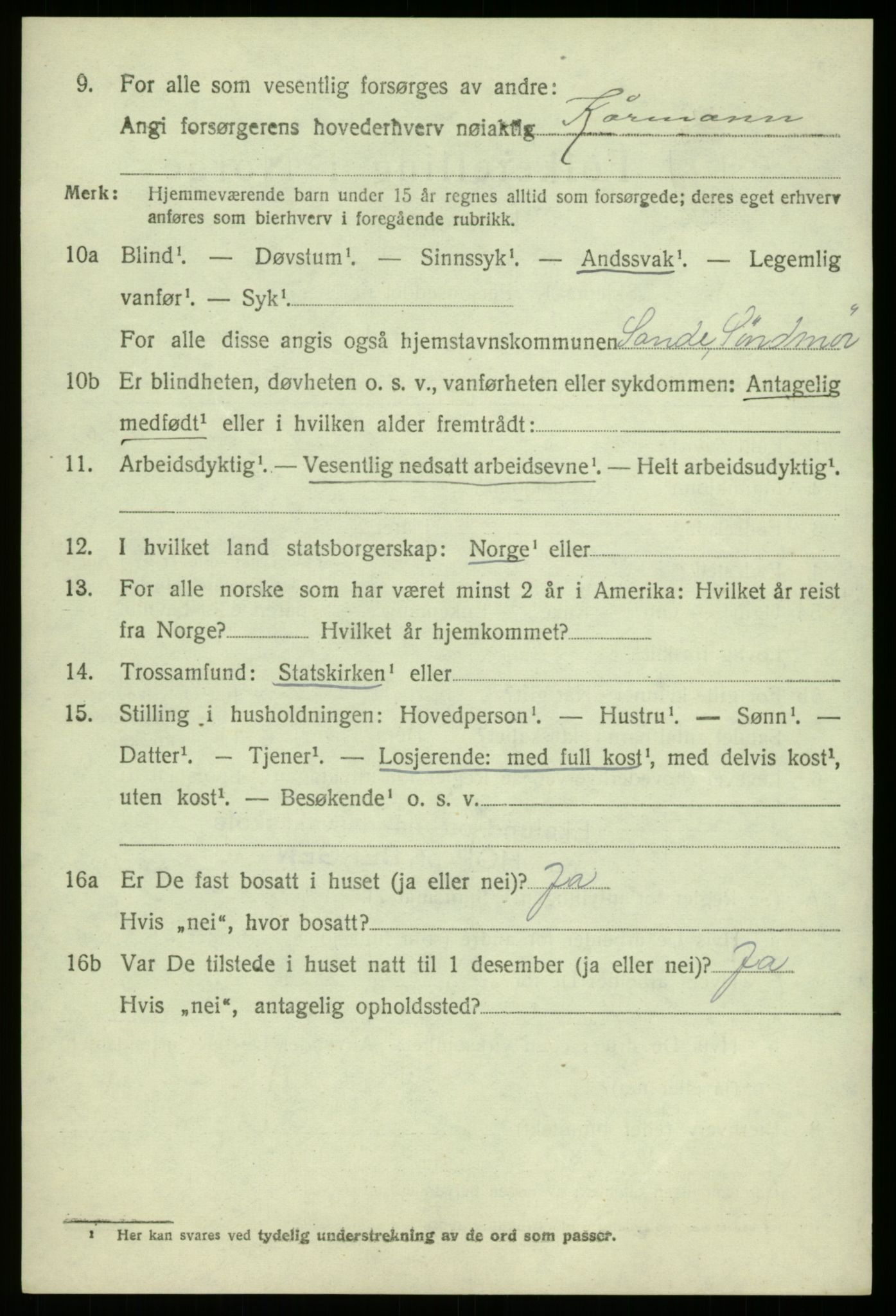 SAB, 1920 census for Fana, 1920, p. 6276