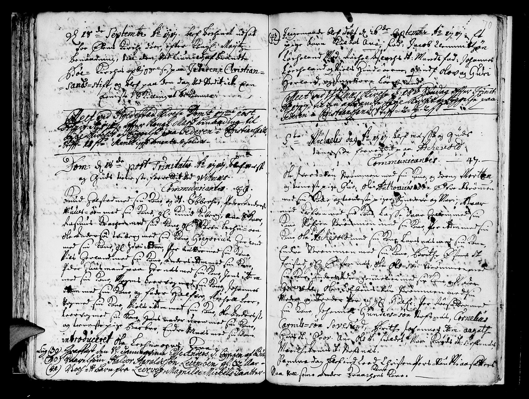 Askvoll sokneprestembete, AV/SAB-A-79501/H/Haa/Haaa/L0003: Parish register (official) no. A 3, 1715-1718, p. 70