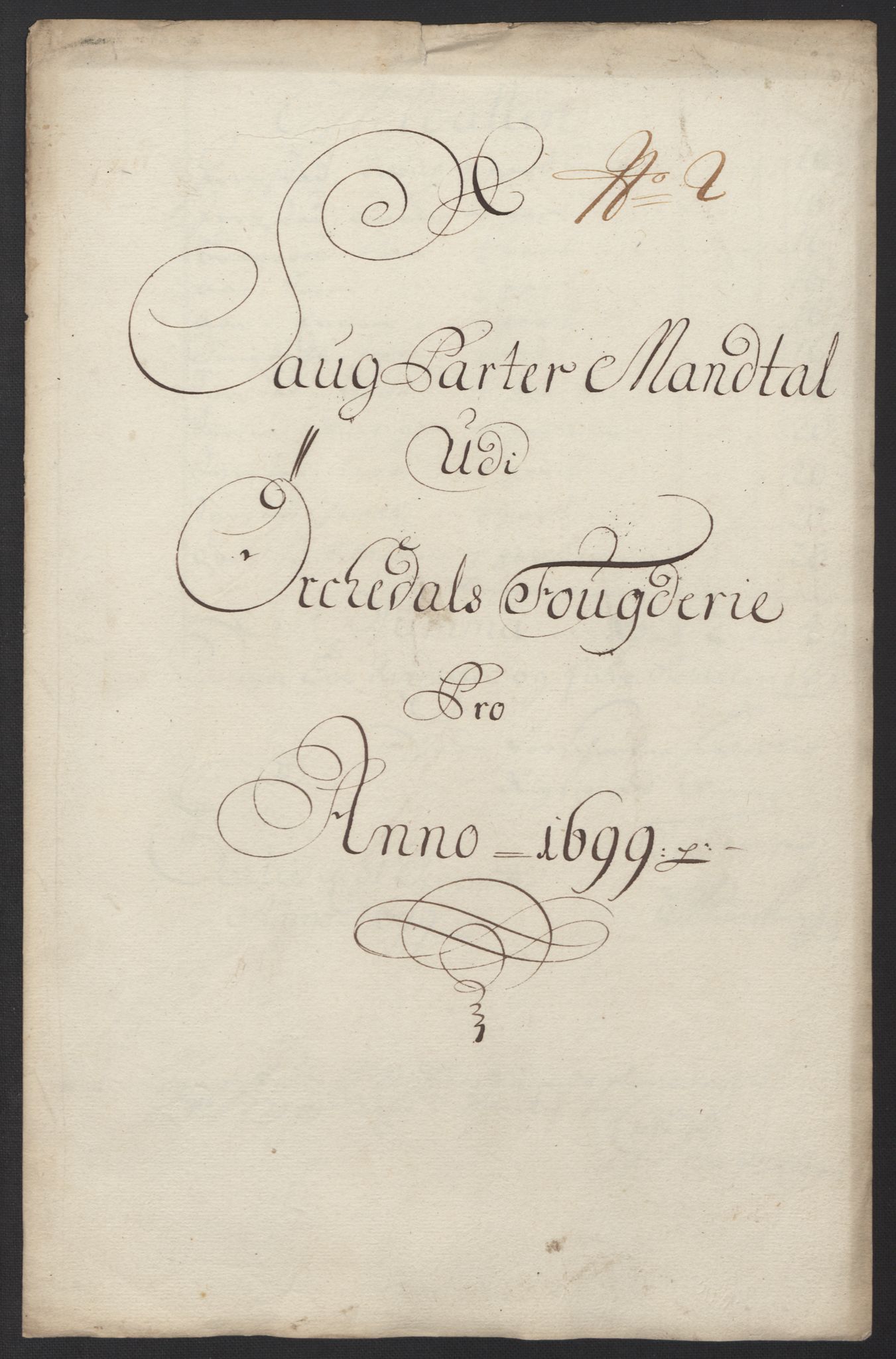 Rentekammeret inntil 1814, Reviderte regnskaper, Fogderegnskap, AV/RA-EA-4092/R60/L3949: Fogderegnskap Orkdal og Gauldal, 1699, p. 88