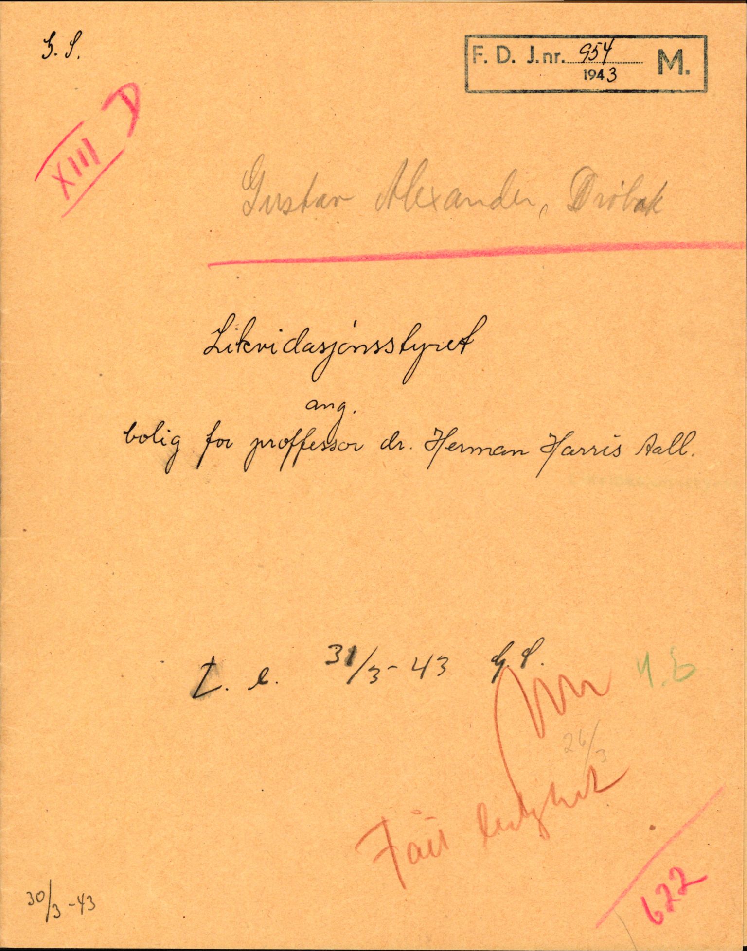 Justisdepartementet, Tilbakeføringskontoret for inndratte formuer, AV/RA-S-1564/H/Hc/Hcc/L0917: --, 1945-1947, p. 264