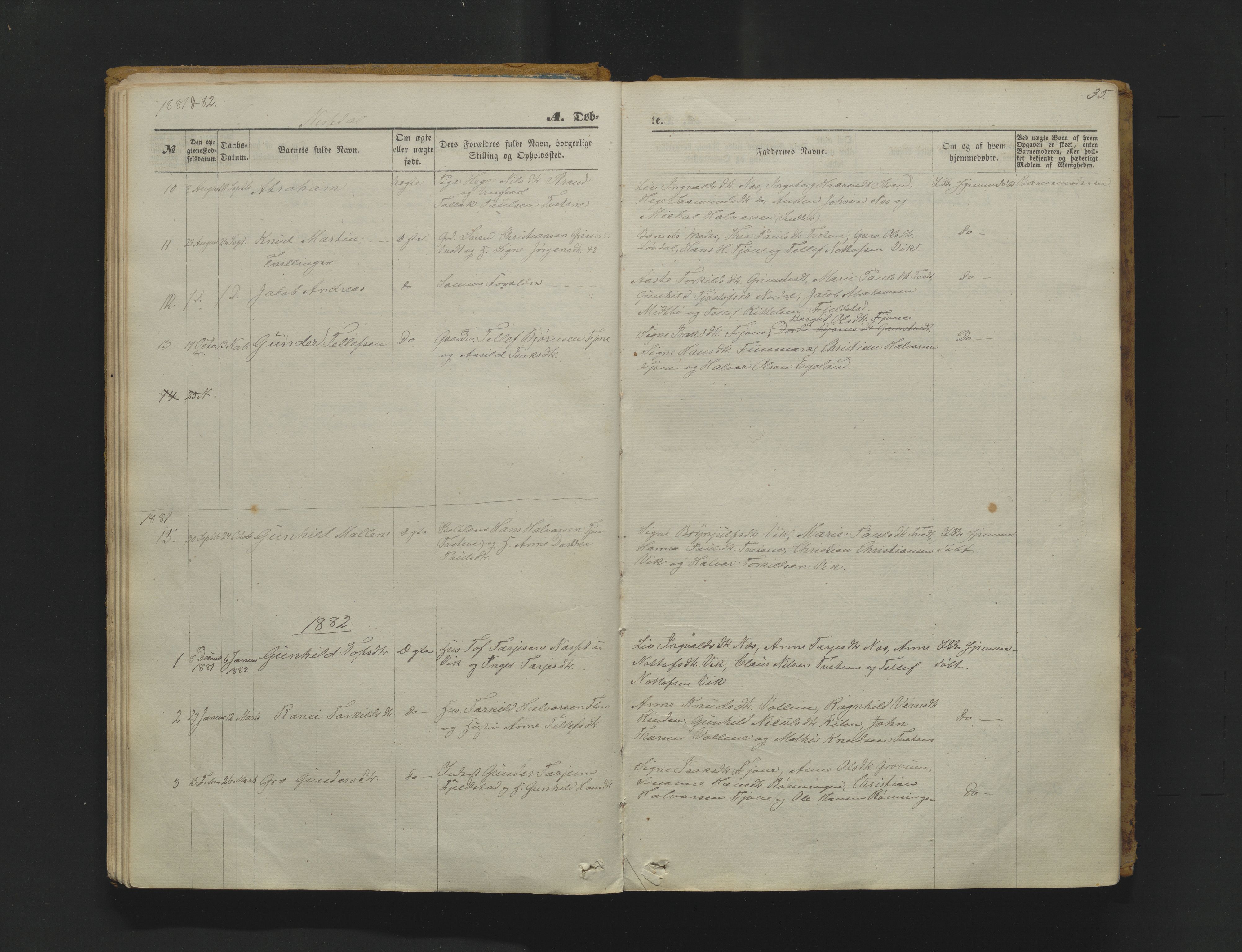 Nissedal kirkebøker, AV/SAKO-A-288/F/Fa/L0004: Parish register (official) no. I 4, 1871-1886, p. 35