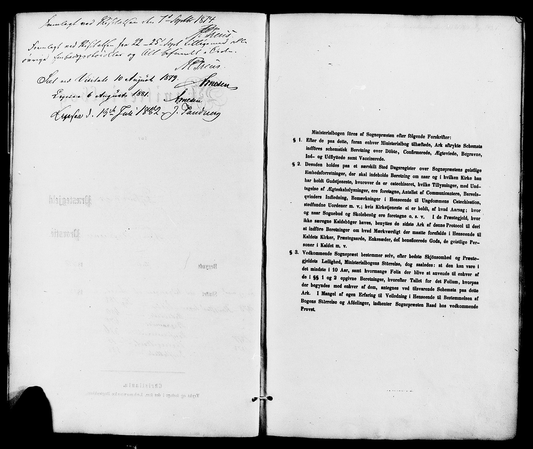 Dypvåg sokneprestkontor, SAK/1111-0007/F/Fa/Faa/L0007: Parish register (official) no. A 7/ 1, 1872-1884