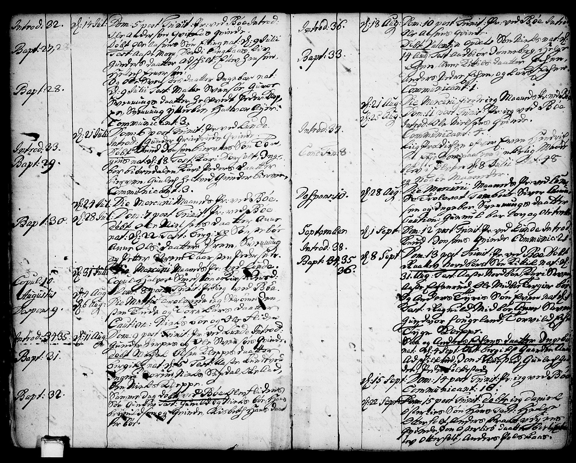 Bø kirkebøker, AV/SAKO-A-257/F/Fa/L0004: Parish register (official) no. 4, 1748-1785