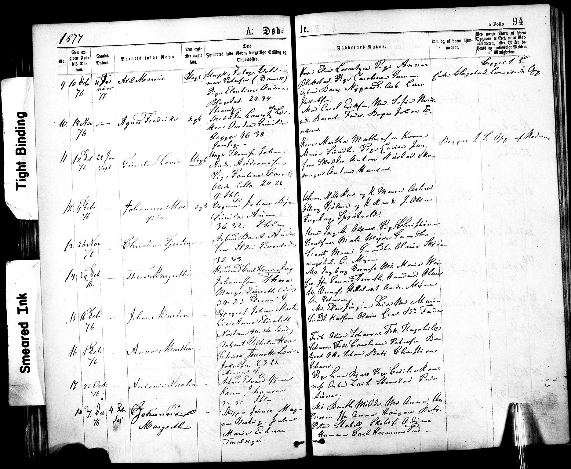 Ministerialprotokoller, klokkerbøker og fødselsregistre - Sør-Trøndelag, AV/SAT-A-1456/602/L0118: Parish register (official) no. 602A16, 1873-1879, p. 94