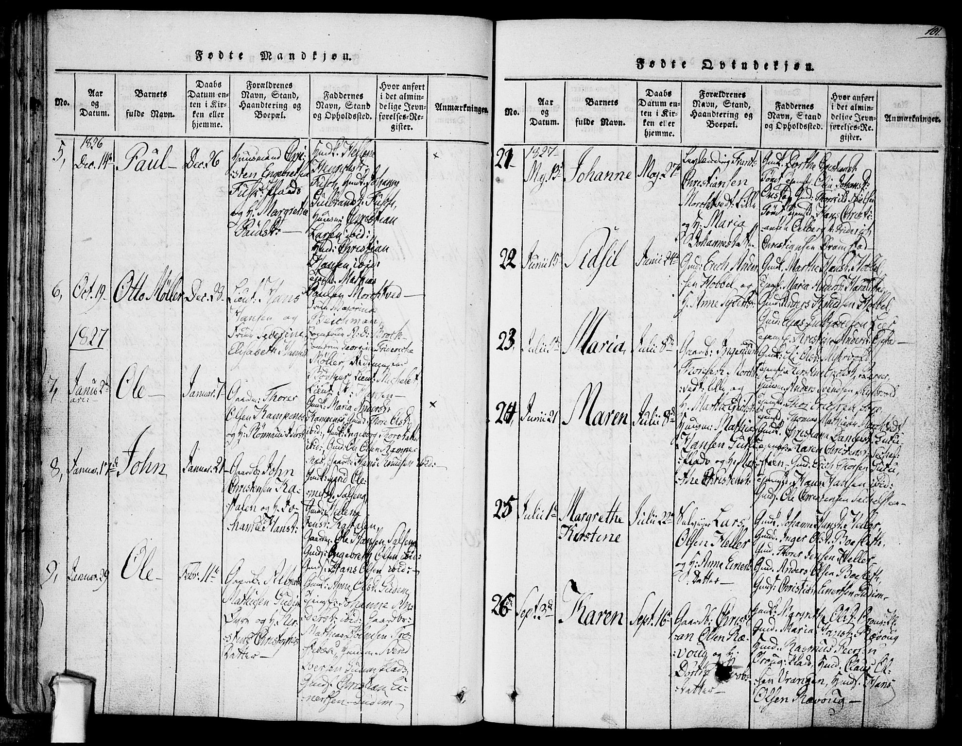 Askim prestekontor Kirkebøker, AV/SAO-A-10900/F/Fa/L0004: Parish register (official) no. 4, 1817-1846, p. 100-101