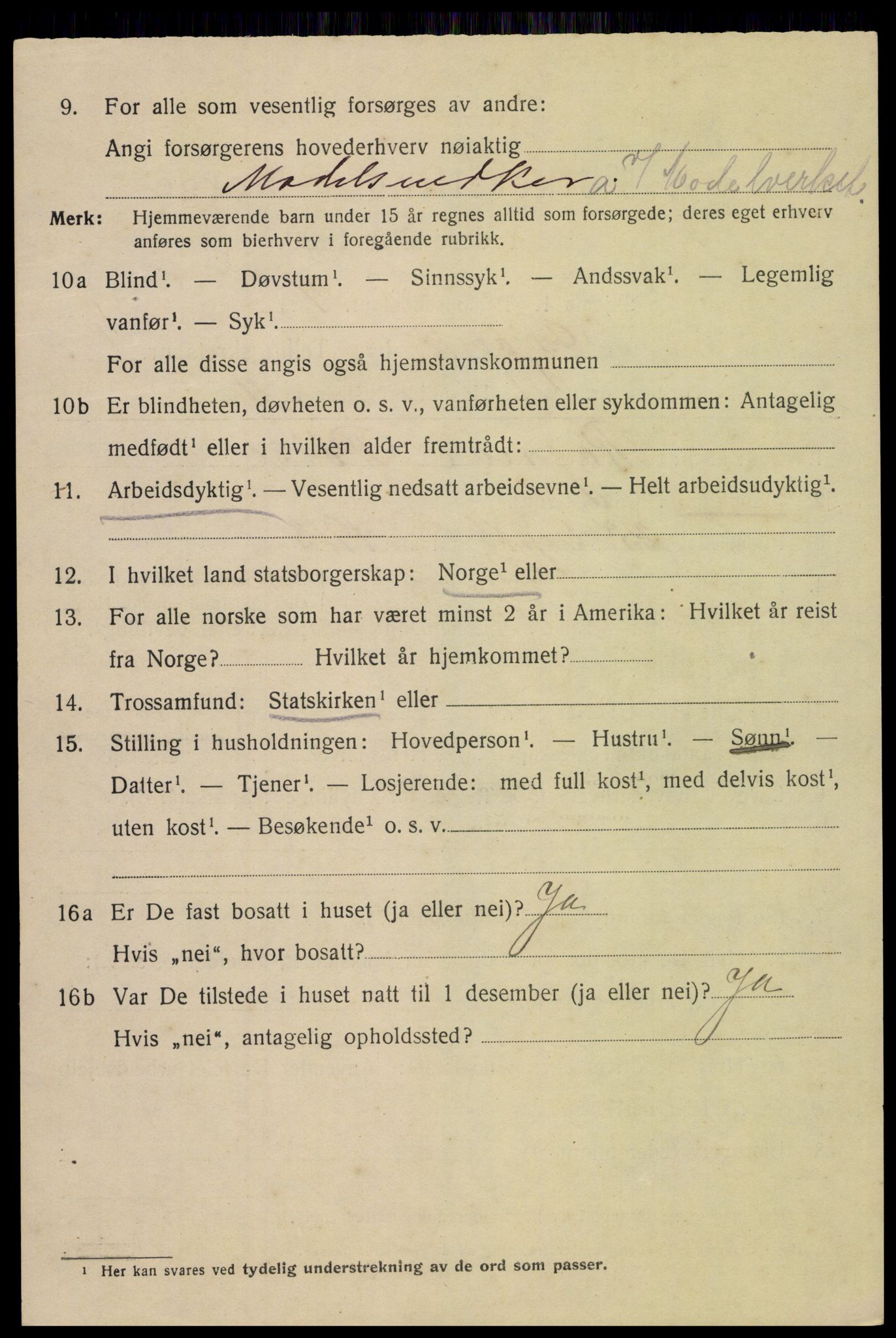 SAH, 1920 census for Gjøvik, 1920, p. 2803