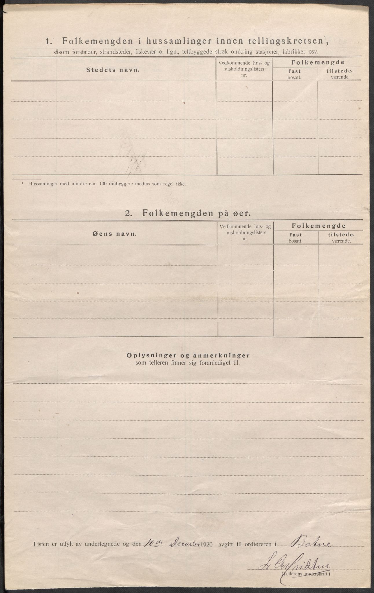 SAKO, 1920 census for Botne, 1920, p. 19