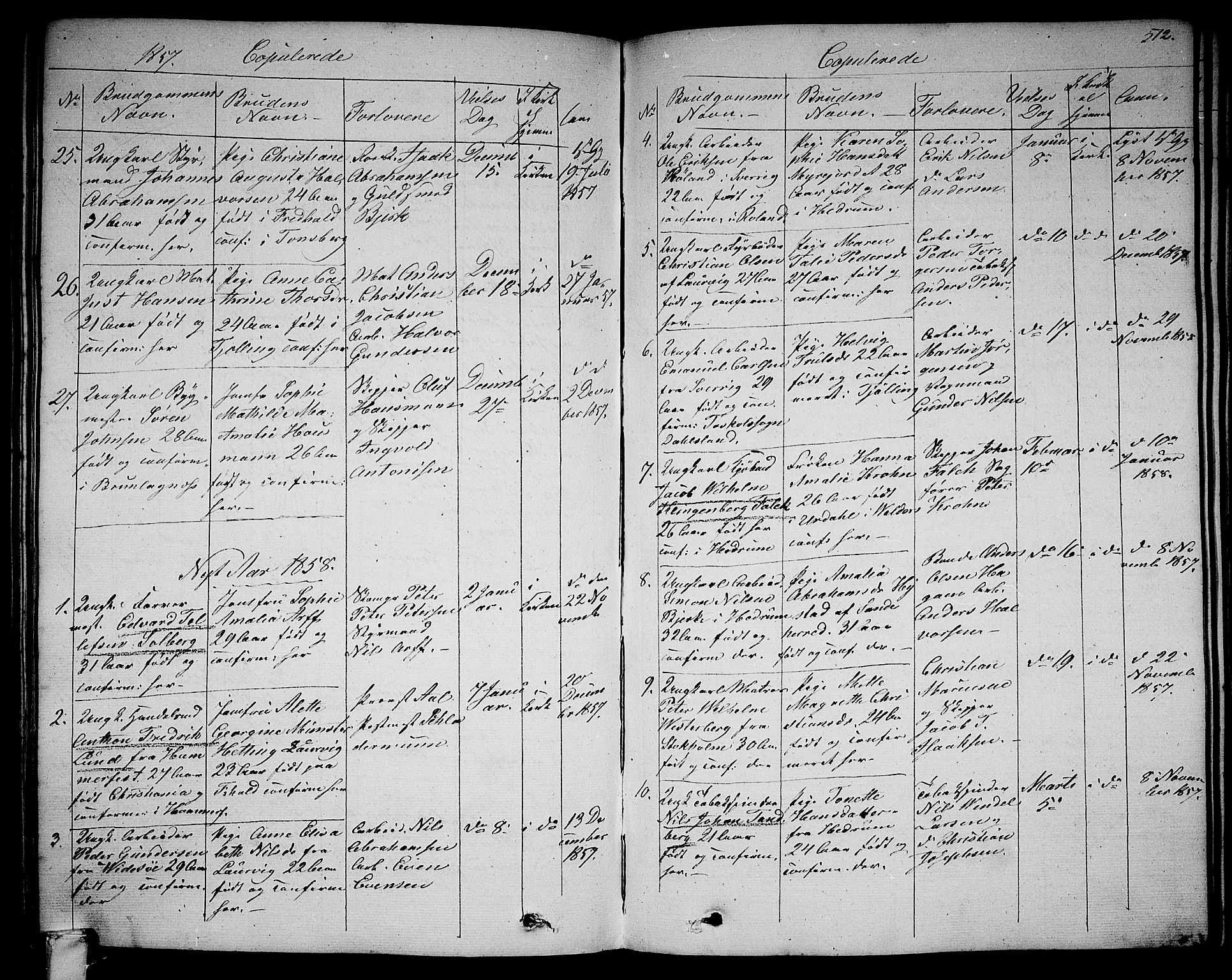 Larvik kirkebøker, SAKO/A-352/G/Ga/L0003b: Parish register (copy) no. I 3B, 1830-1870, p. 512