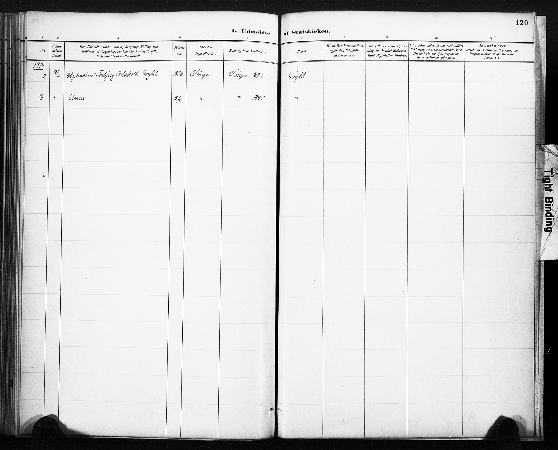 Lårdal kirkebøker, SAKO/A-284/F/Fb/L0002: Parish register (official) no. II 2, 1887-1918, p. 120
