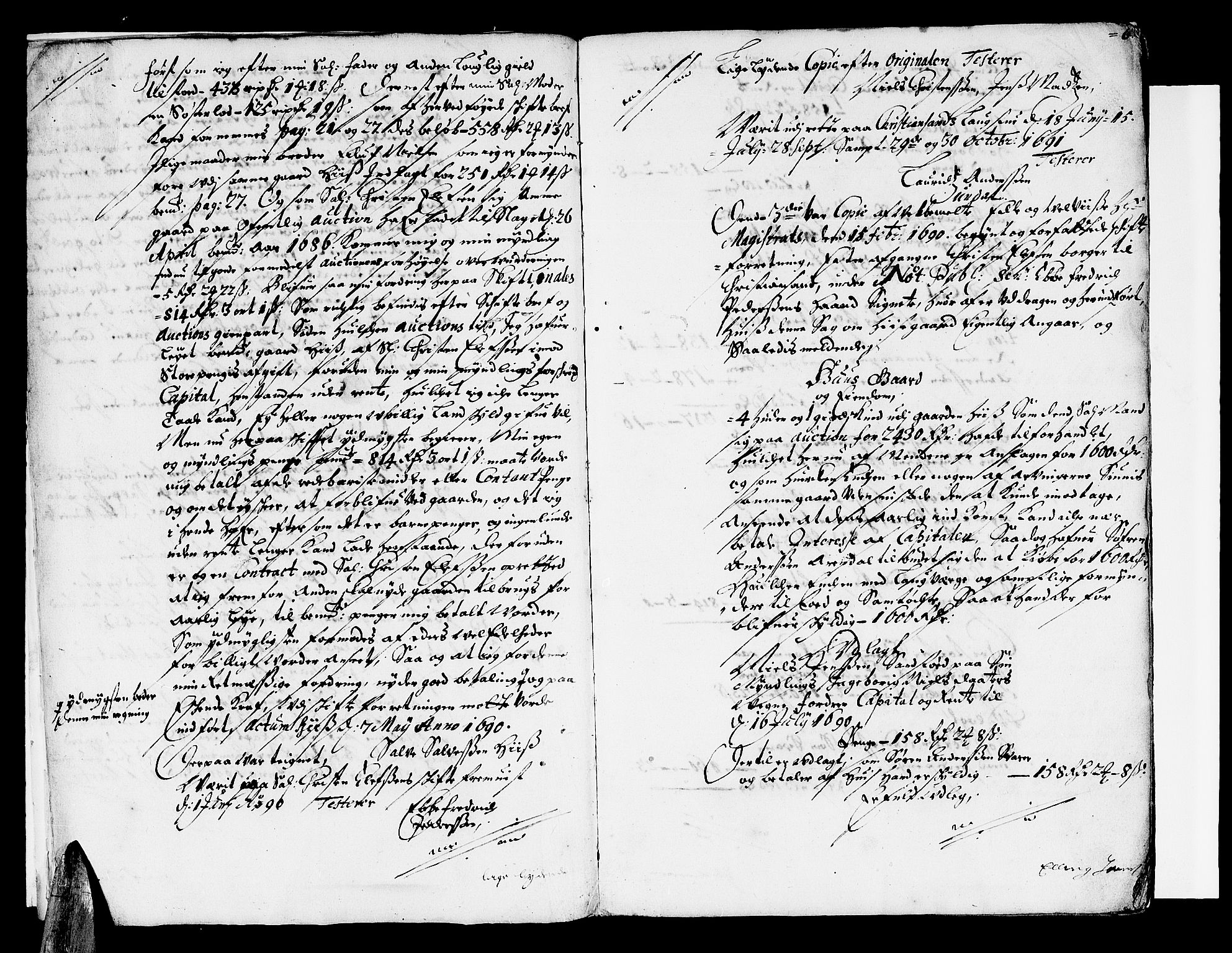 Nedenes sorenskriveri før 1824, SAK/1221-0007/F/Fa/L0007: Tingbok med register nr 4, 1692-1696, p. 5b-6a